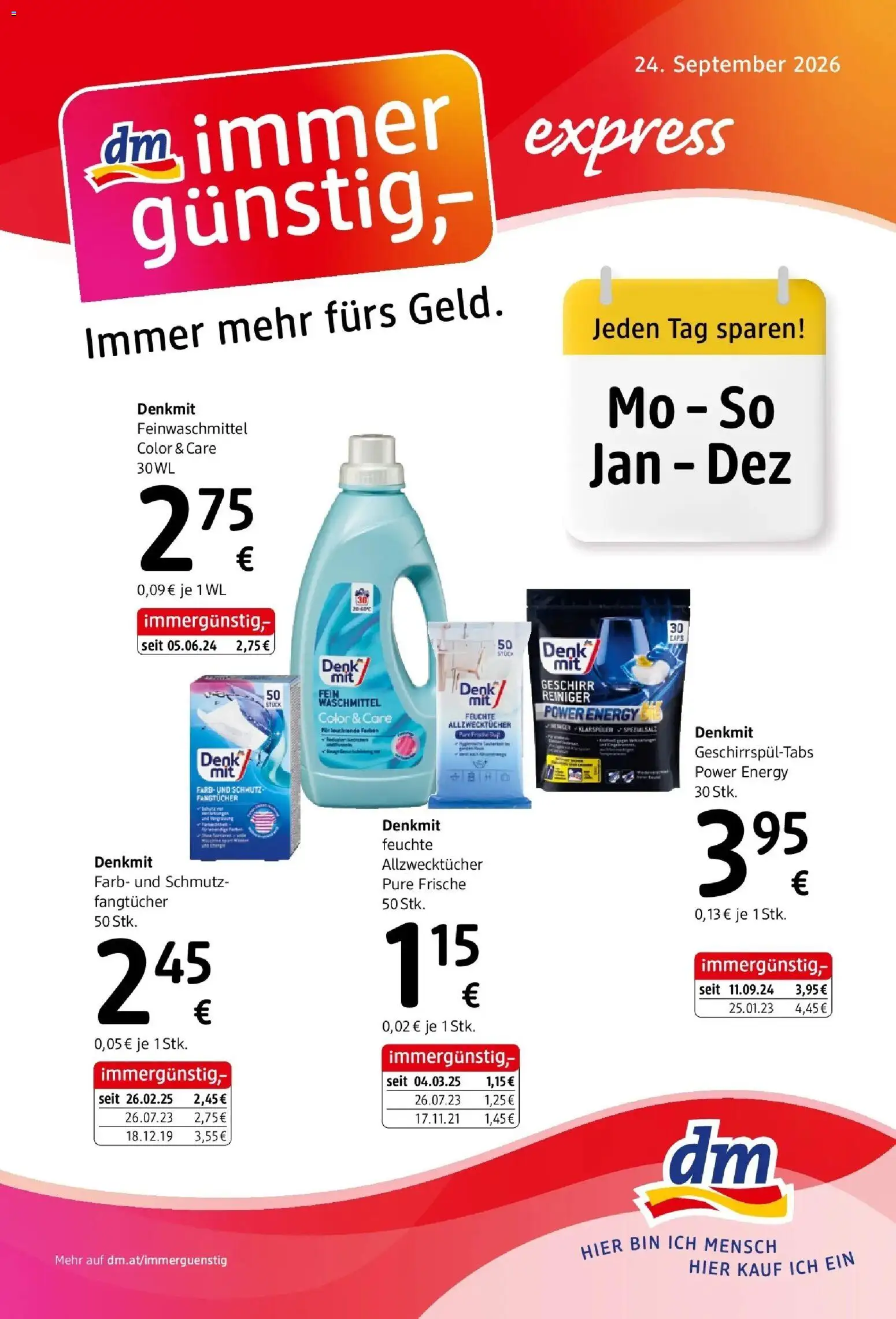 dm drogerie markt Flugblatt  / 2026 von 24.09.2026 - Aktuelle Angebote | Seite: 1