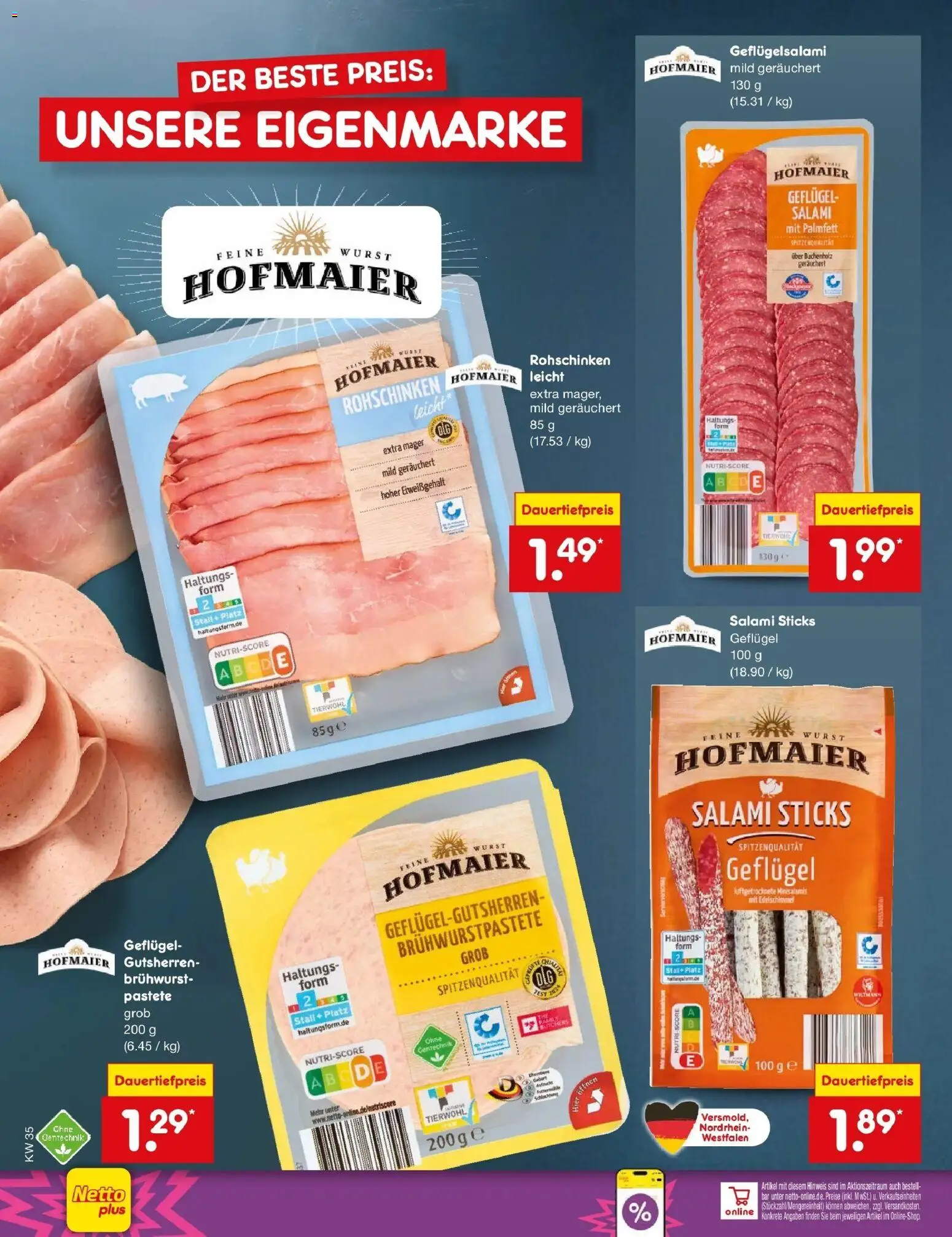 Netto Marken-Discount Prospekt Naumburg (ab 24.08.2026) » Angebote | Seite: 20 | Produkte: Wurst, Salami