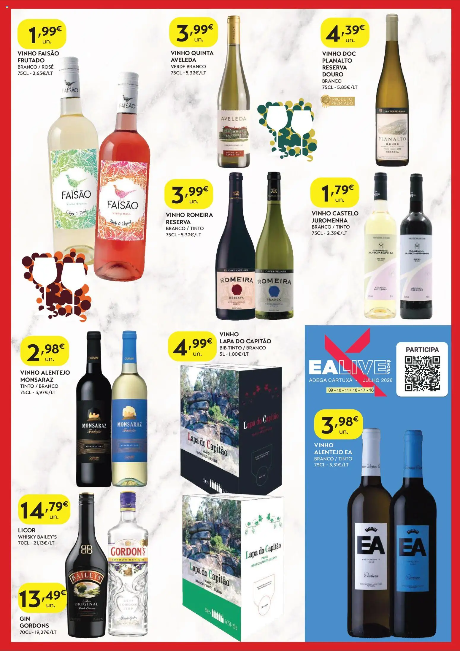 Spar folheto │ válido de 09.06.2026 | Página: 7 | Produtos: Banco, Licor, Gin, Vinho tinto