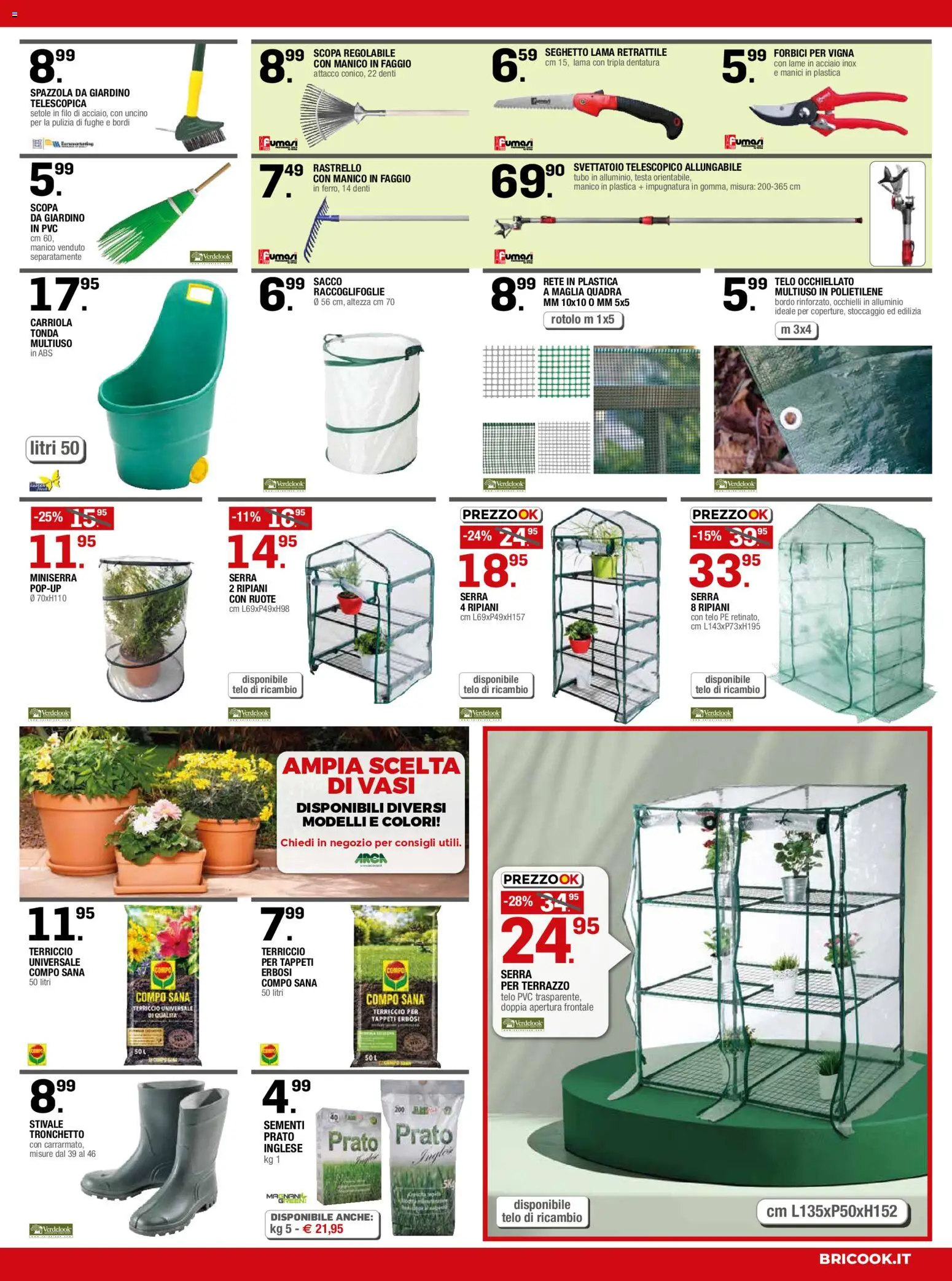 Volantino Brico OK del 10/09/2026 | Pagina: 5 | Prodotti: Spazzola, Rastrello, Carriola, Alluminio