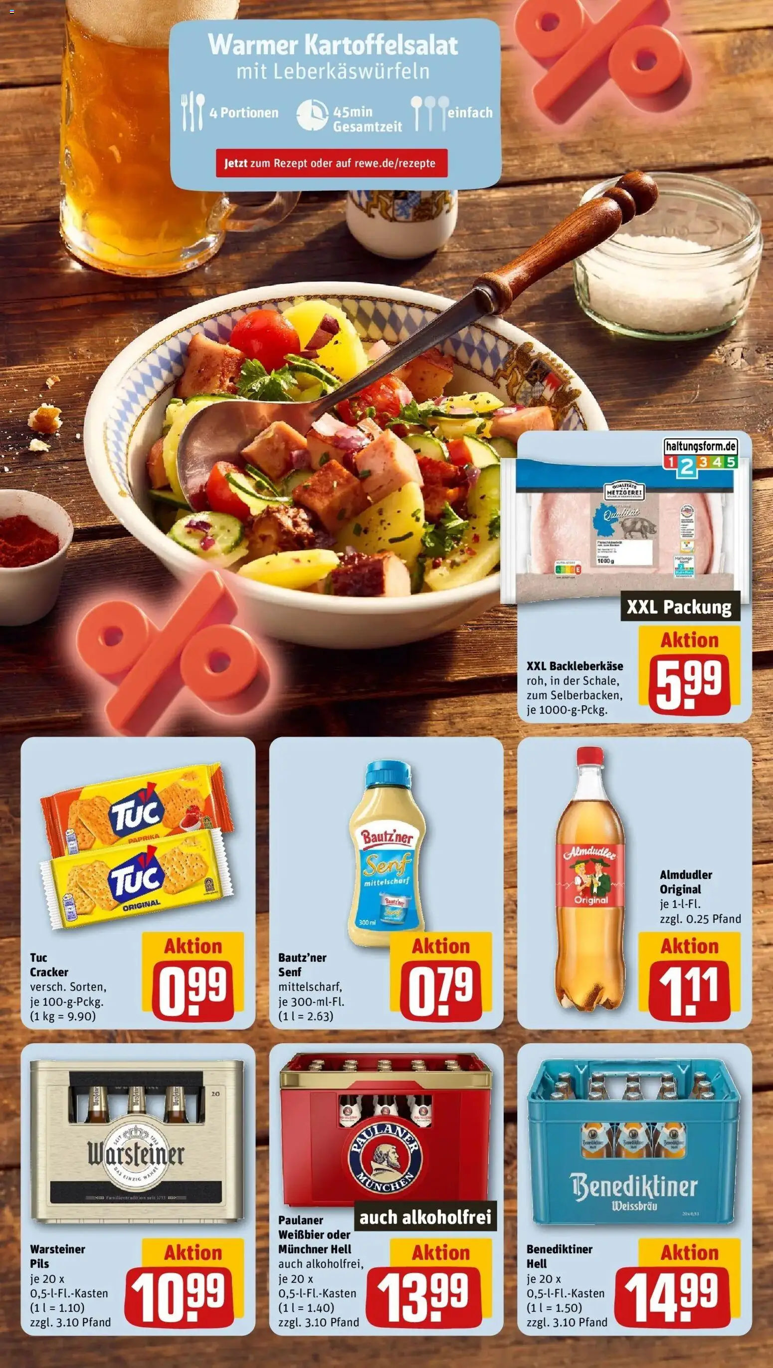 REWE Prospekt ab 14.09.2026 zum Blättern » Angebote | Seite: 9 | Produkte: Weißbier, Paprika, Warsteiner, Paulaner