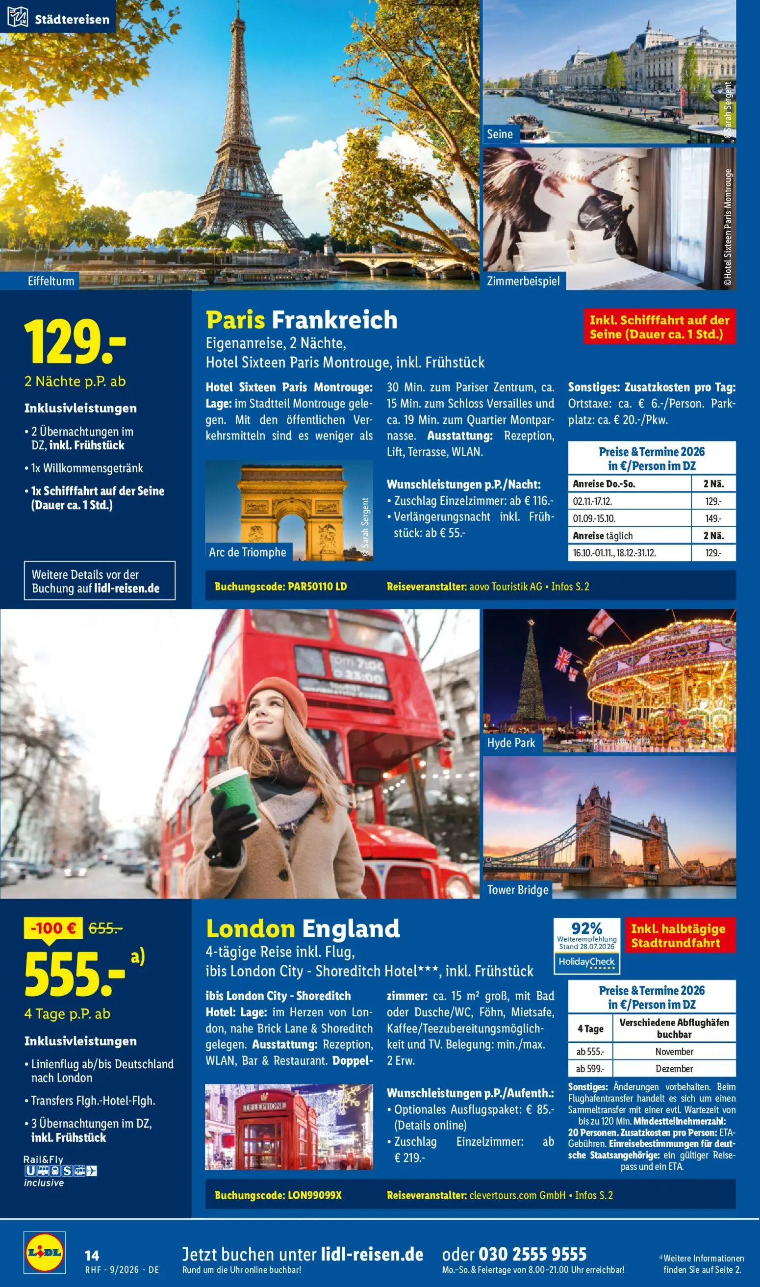 Lidl Reisen Prospekt – gültig ab 29.08.2026 | Seite: 14 | Produkte: Bad, Uhr
