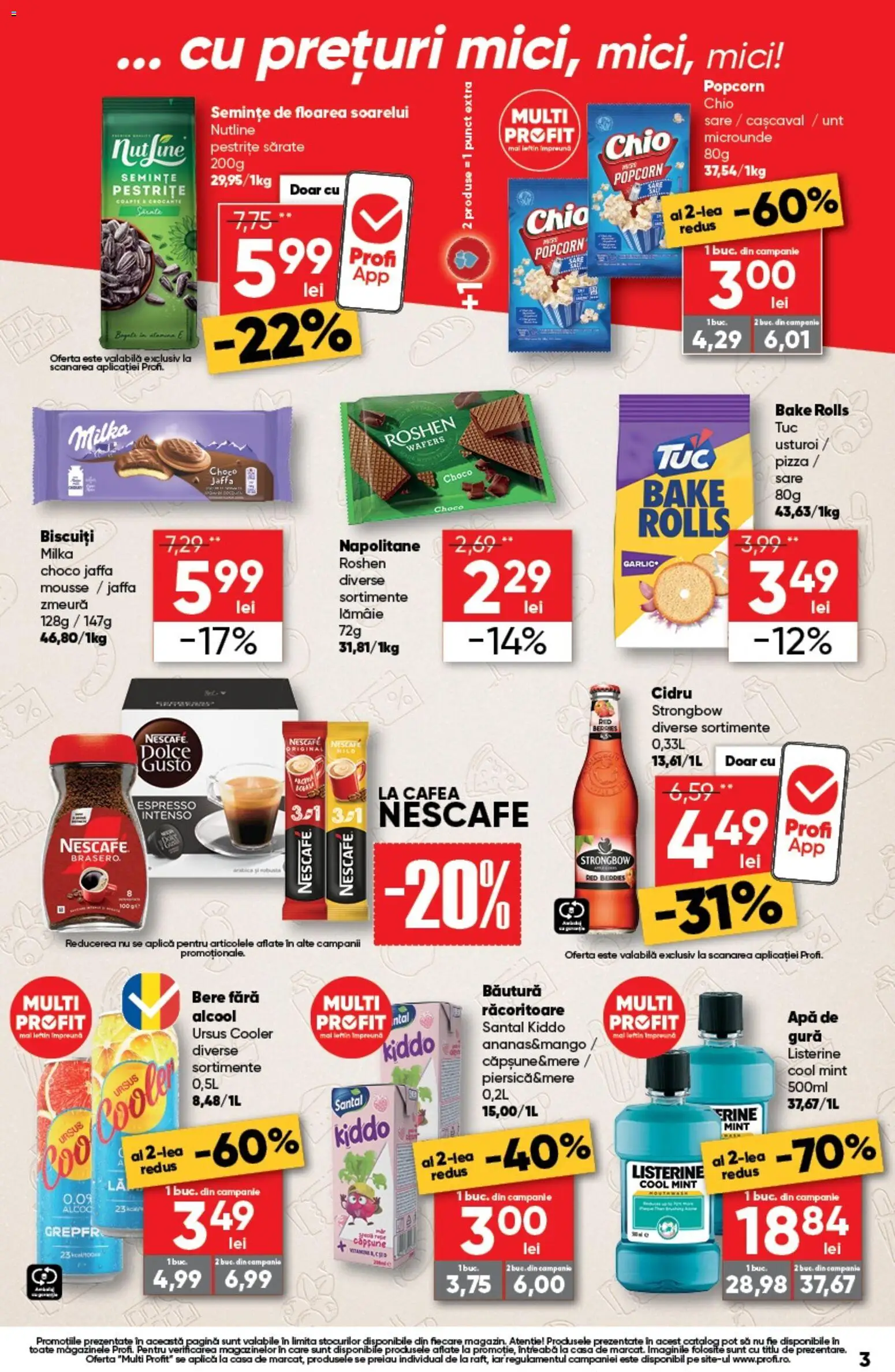Noul catalog Profi – valabil de la 17.09.2026 | Pagină: 3 | Produse: Ursus, Semințe de Floarea Soarelui, Pizza, Apă de gură