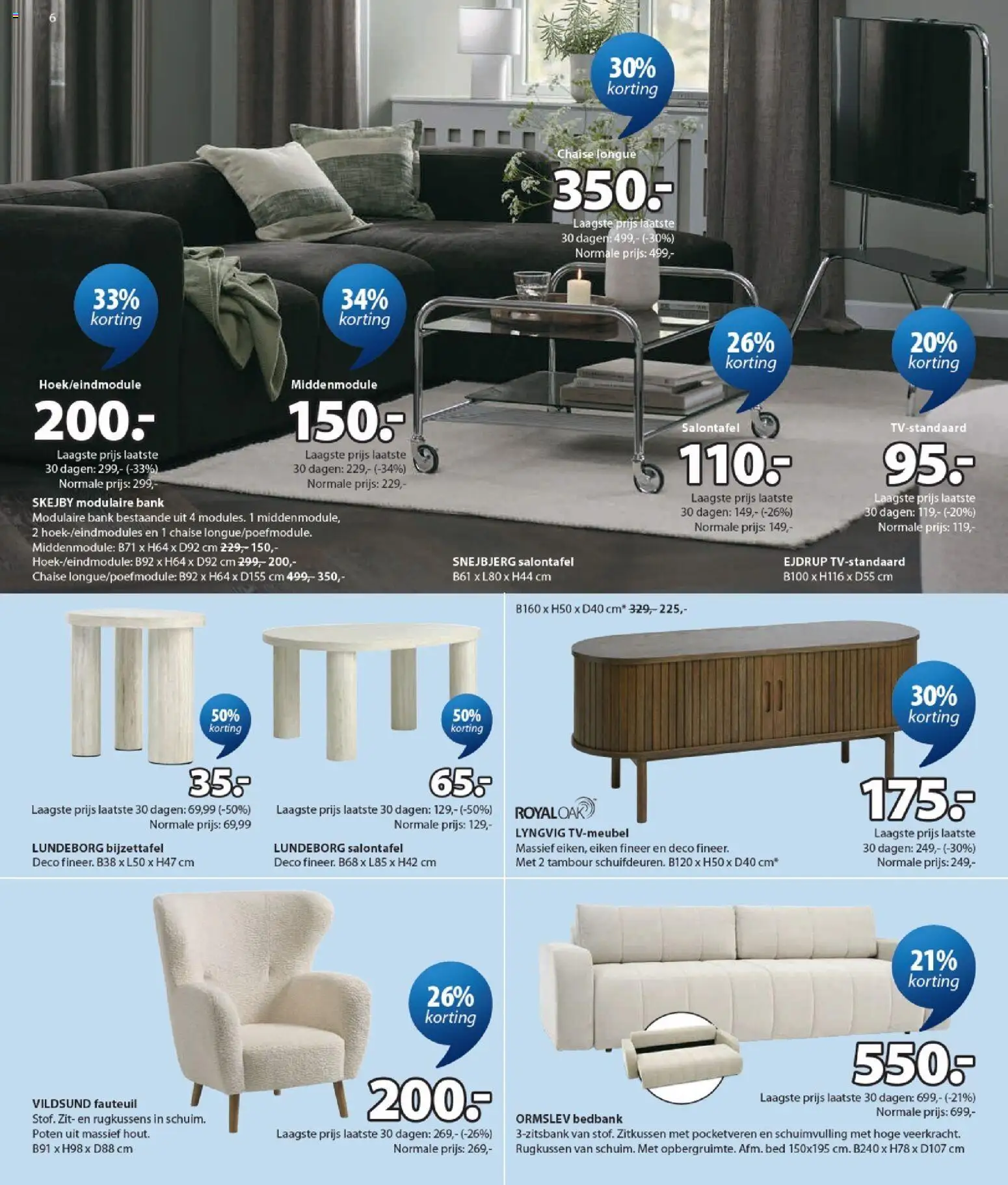 {H1} | Pagina: 6 | Producten: Fauteuil, Bed, Bank