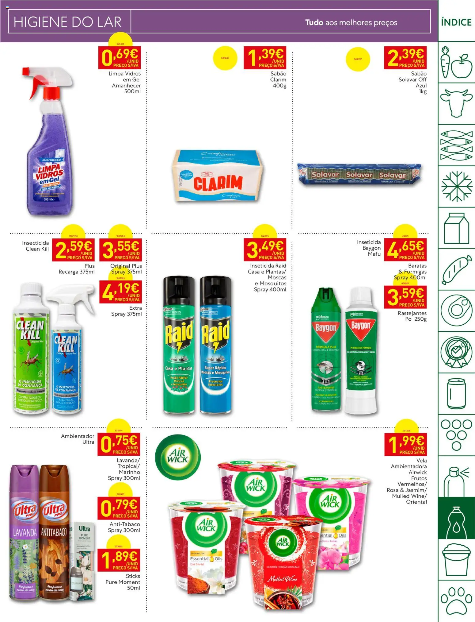 Recheio folheto Madeira │ válido de 01/09/2026 | Página: 33 | Produtos: Pó, Inseticida, Sabão, Limpa vidros