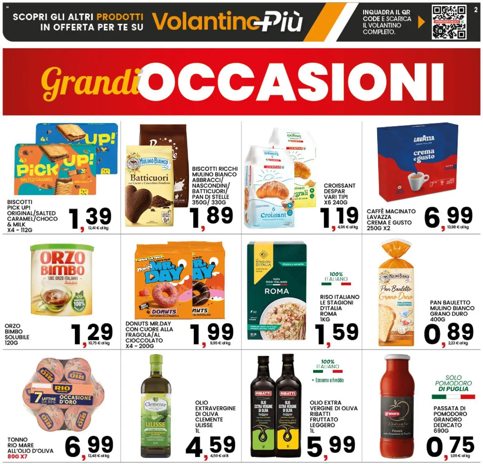 Volantino Interspar del 10/09/2026 | Pagina: 2 | Prodotti: Riso, Olio, Croissant, Caffè macinato