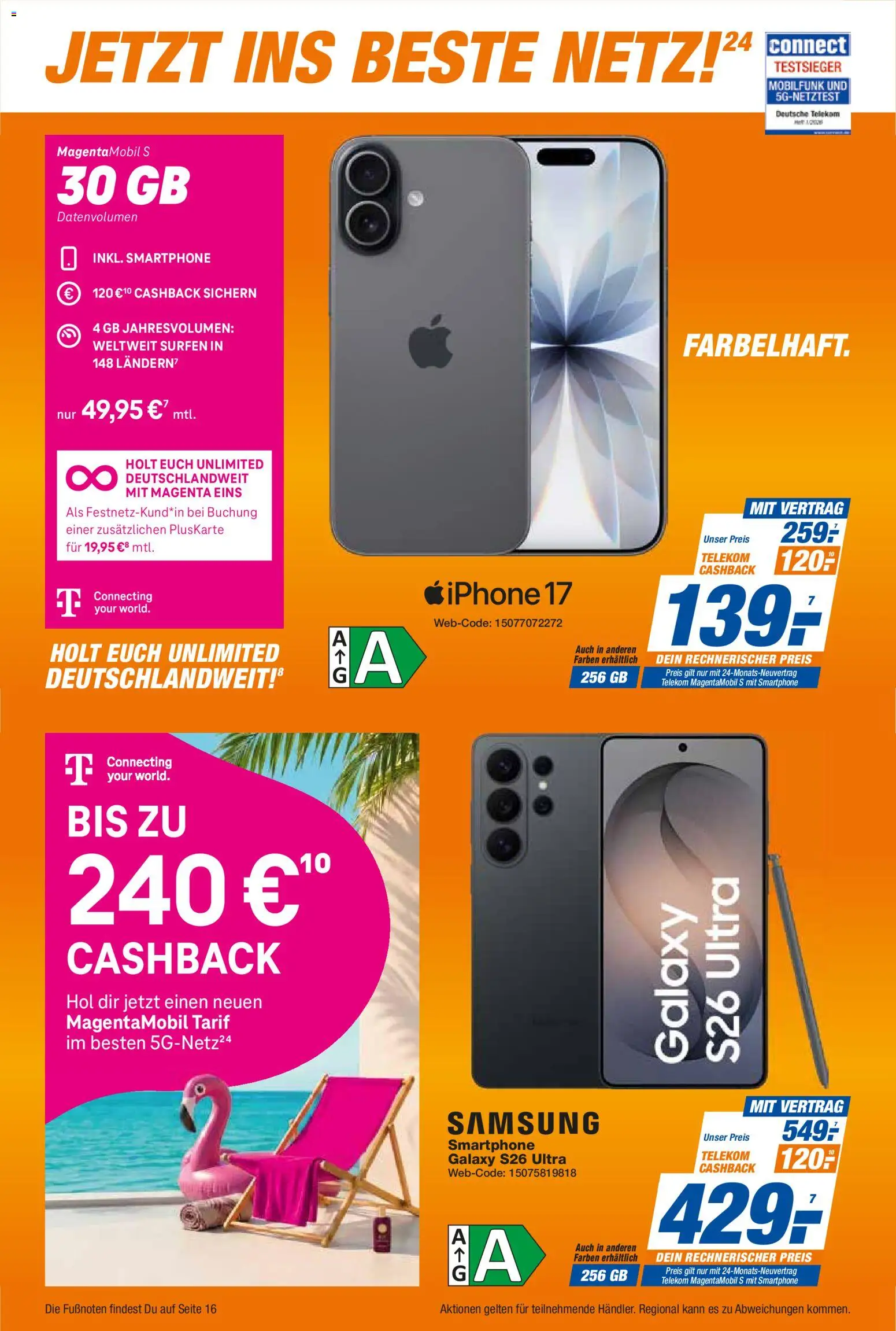 Expert Smarthphone Highlights im August – gültig ab 01.08.2026 | Seite: 6 | Produkte: Samsung, Iphone, Smartphone