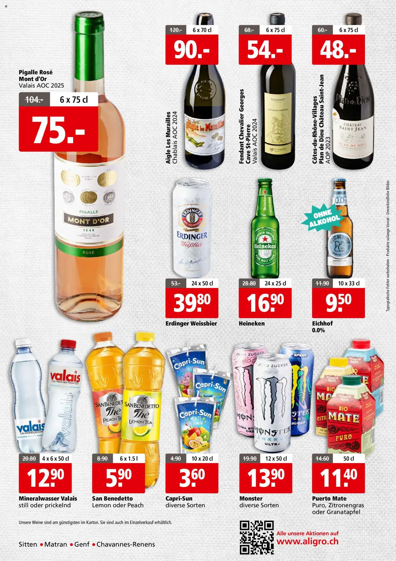 Aligro aktionen Business Chavannes, Matran, Genf, Sitten – gültig ab 01.06.2026 | Seite: 4 | Produkte: Granatapfel, Zitronengras, Mineralwasser, Zucker