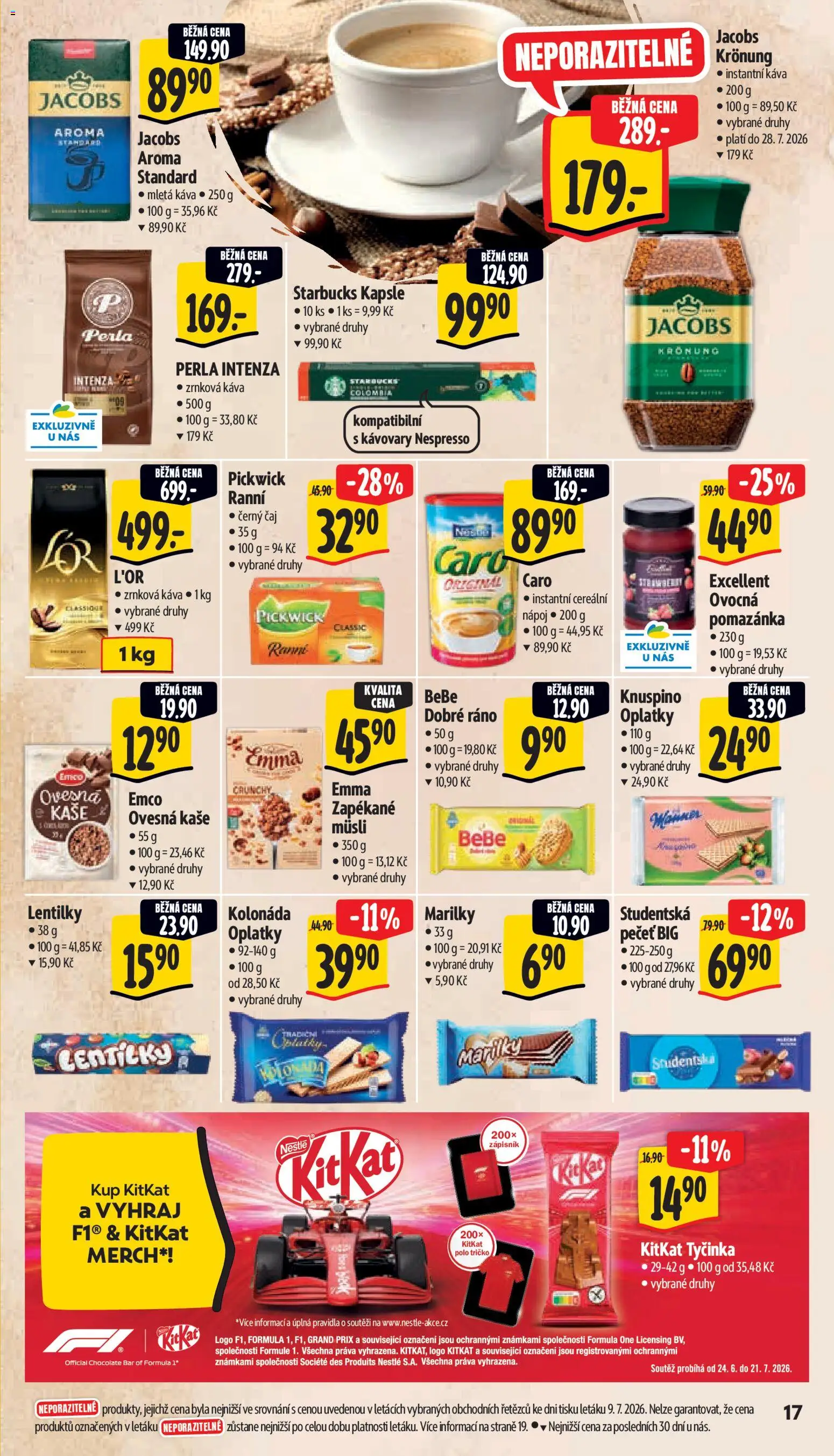 Albert leták - Supermarket - Praha Taškent od 15.07.2026 | Strana: 27 | Produkty: Káva, Instantní káva, Nespresso, Perla