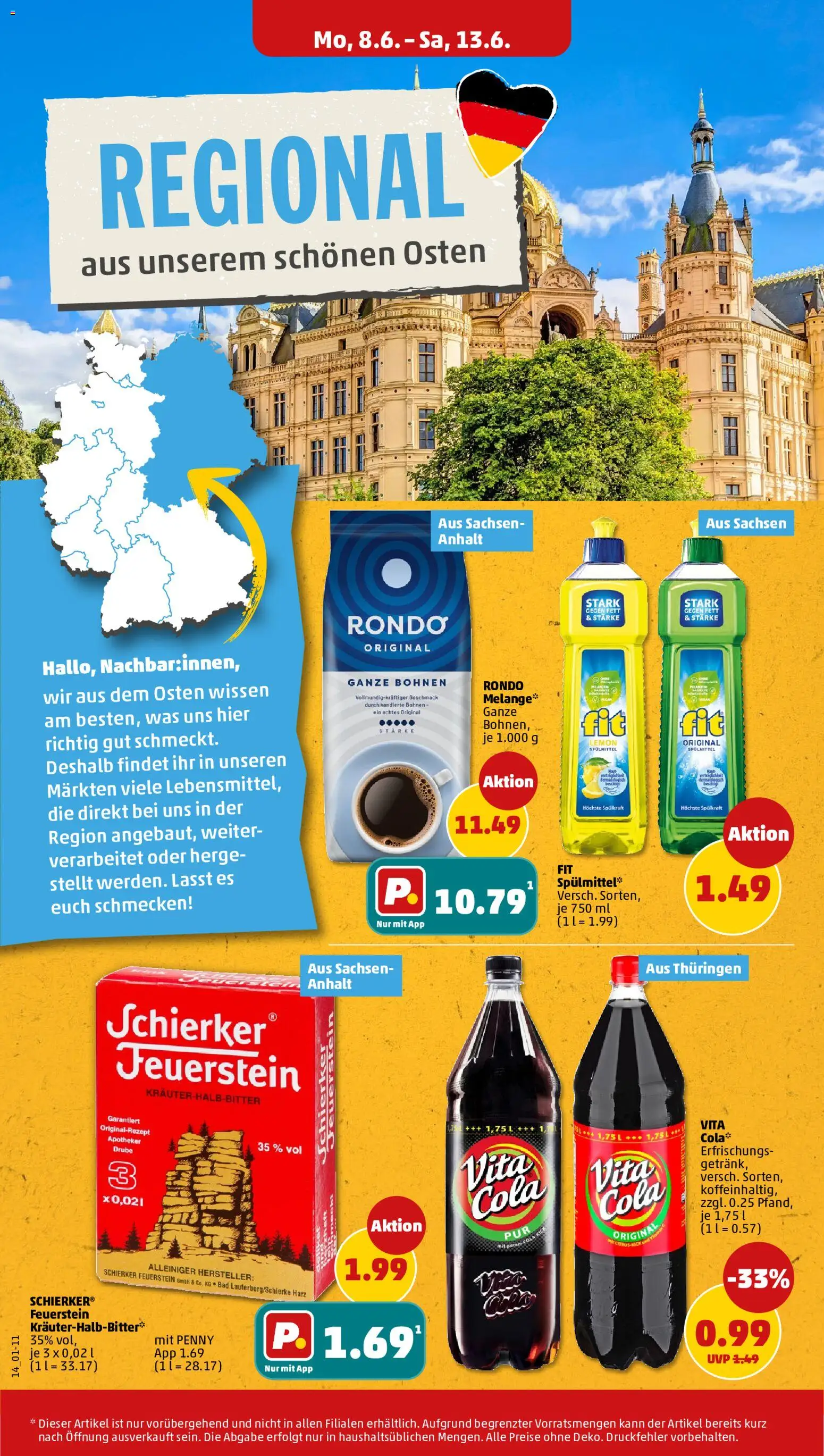 Penny Prospekt – gültig ab 08.06.2026 | Seite: 16 | Produkte: Cola