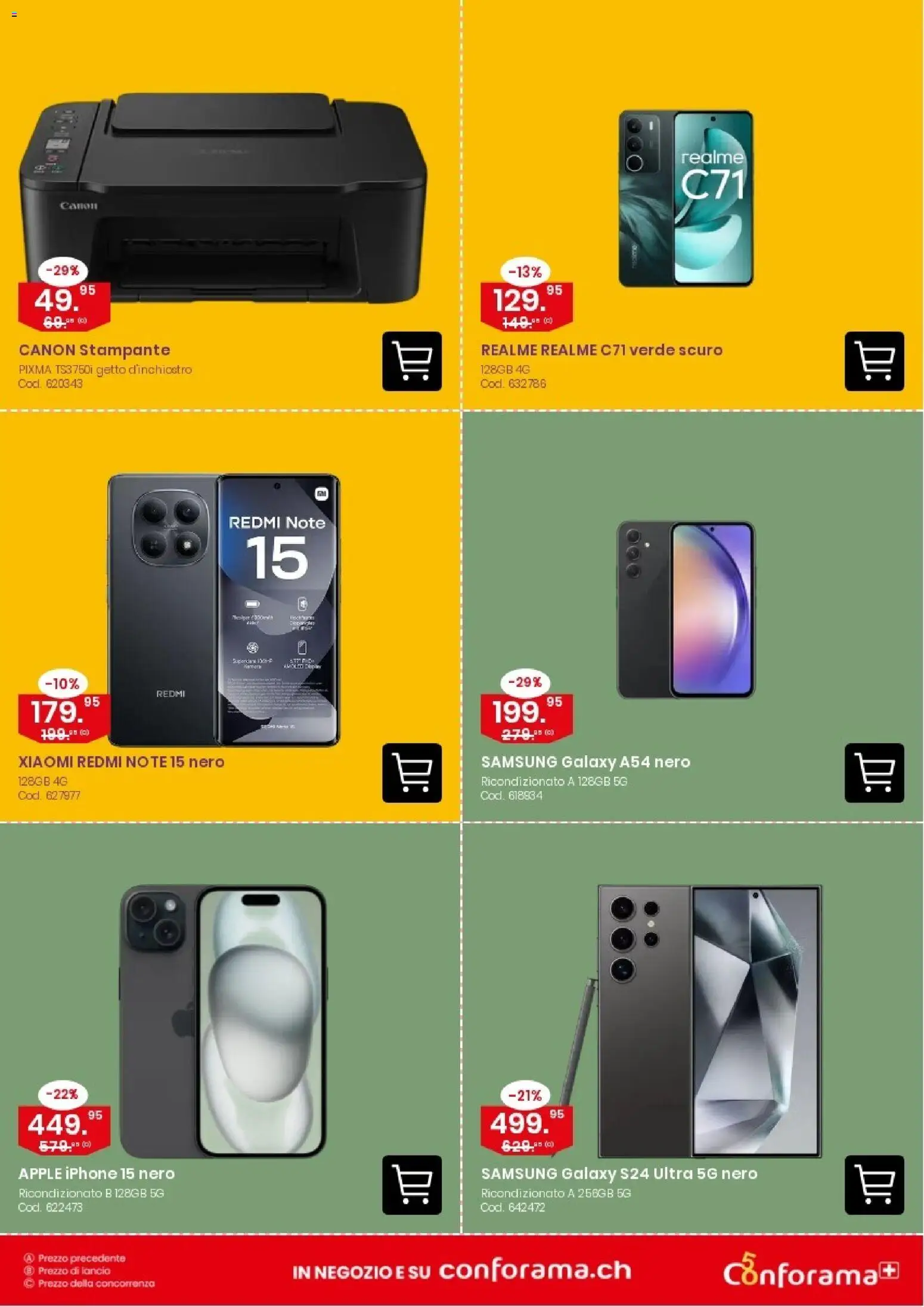 Conforama aktionen IT – gültig ab 21.10.2026 | Seite: 3 | Produkte: Apple, Samsung, Iphone, Xiaomi