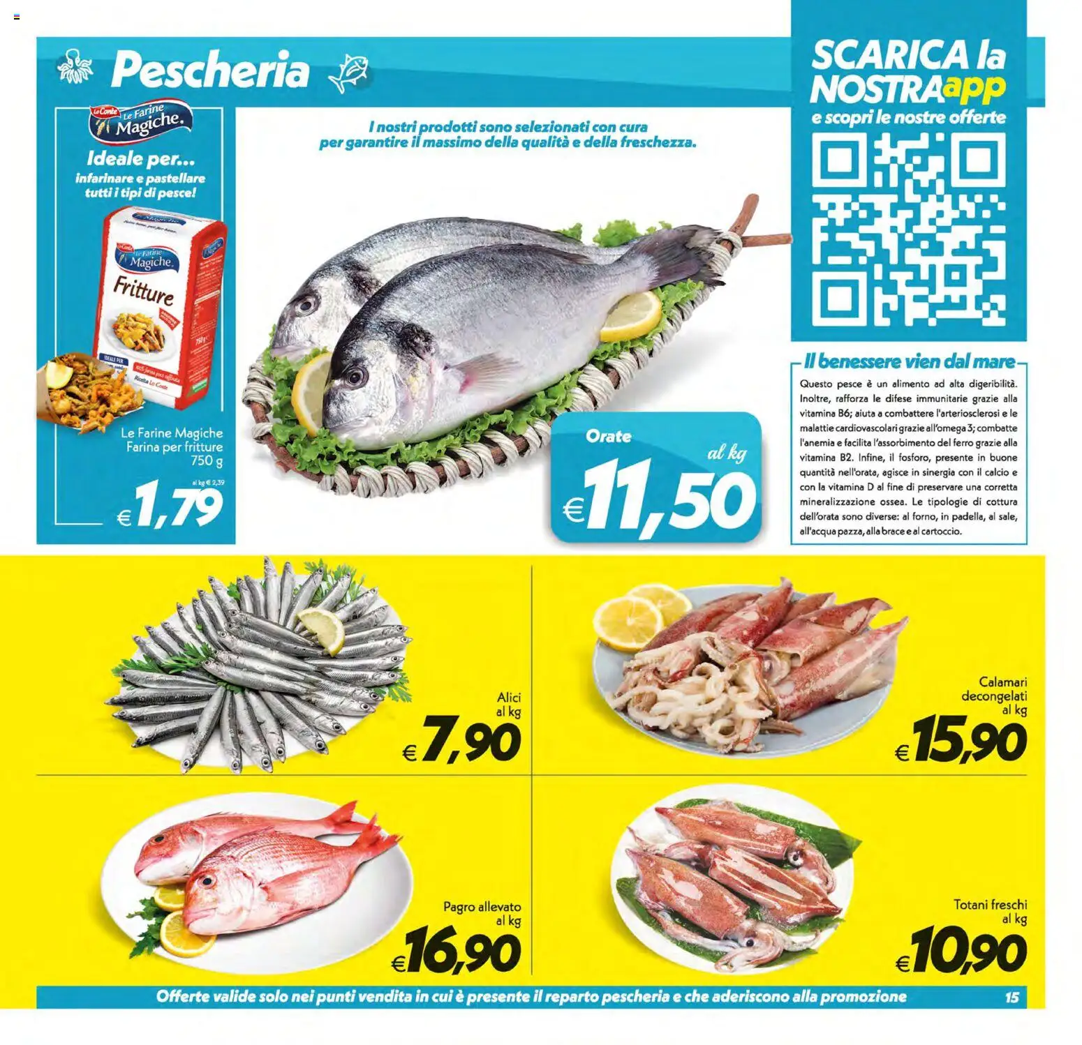 Volantino SuperConveniente del 21/08/2026 | Pagina: 15 | Prodotti: Tè, Farina, Ferro, Alici