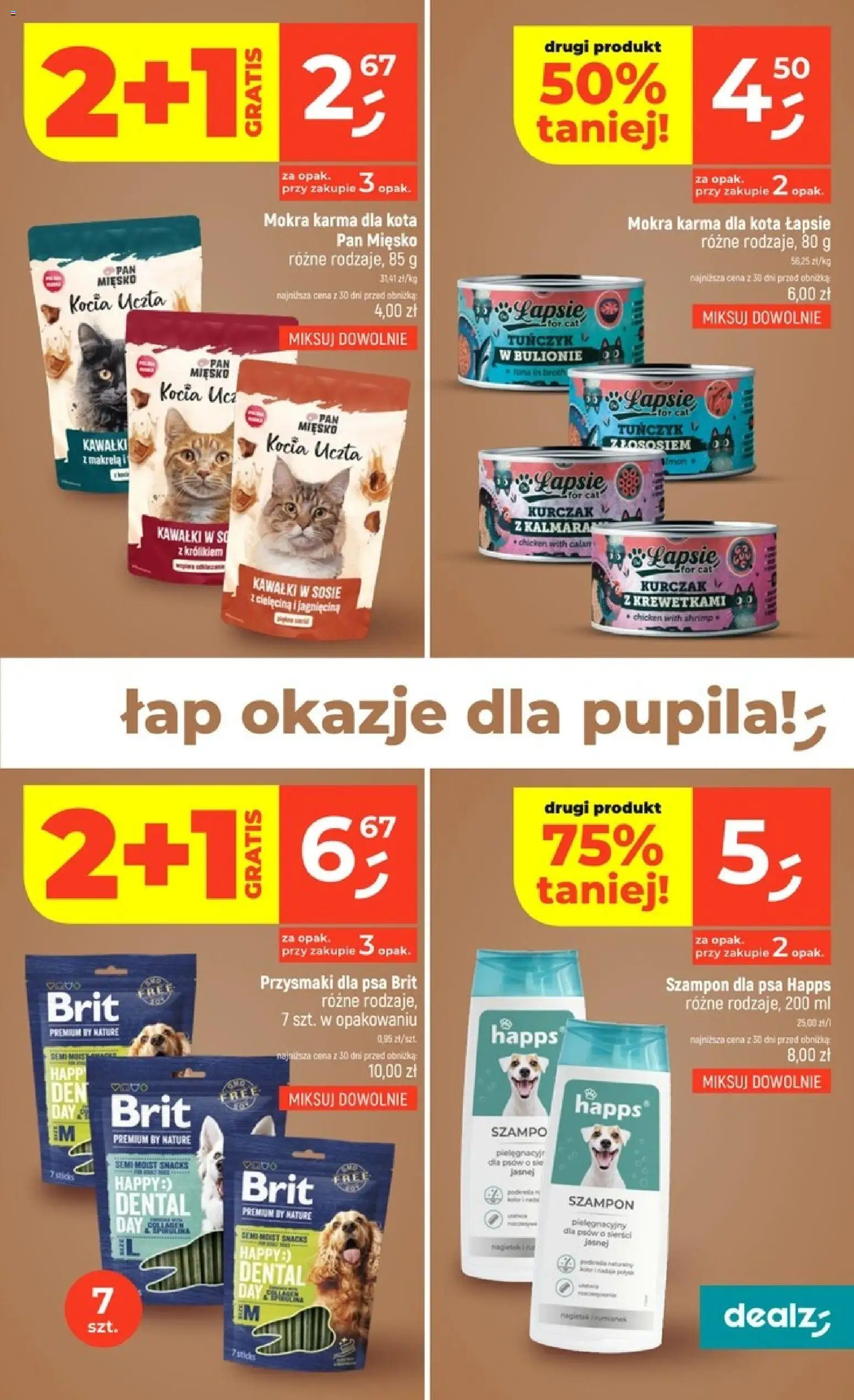 Dealz gazetka od 22.10.2026 | Strona: 39 | Produkty: Makrela, Przysmaki dla psa, Szampon, Karma