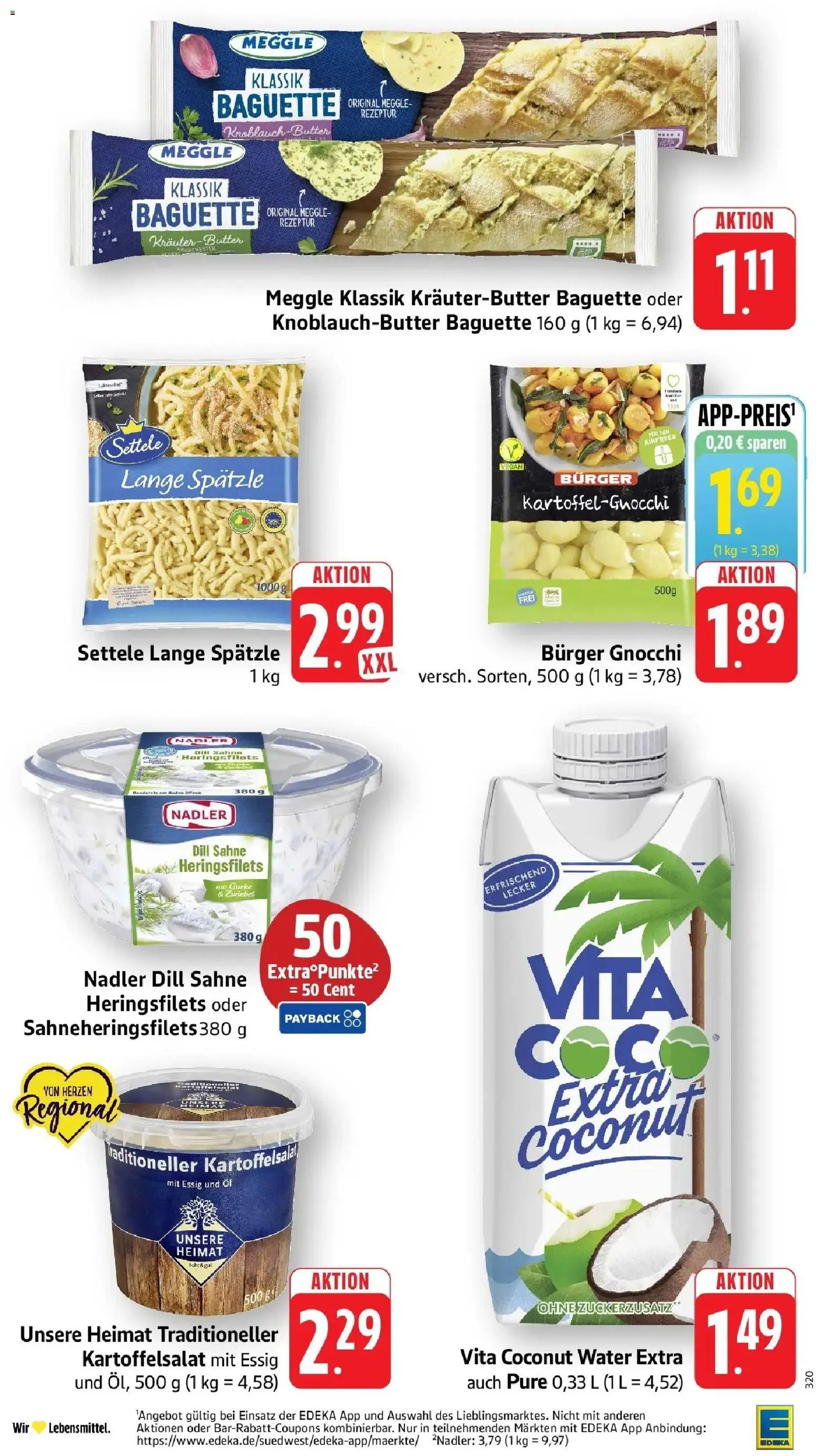 Edeka prospekt Ludwigshafen	 – gültig ab 10.05.2026 | Seite: 22 | Produkte: Öl, Essig, Burger, Baguette