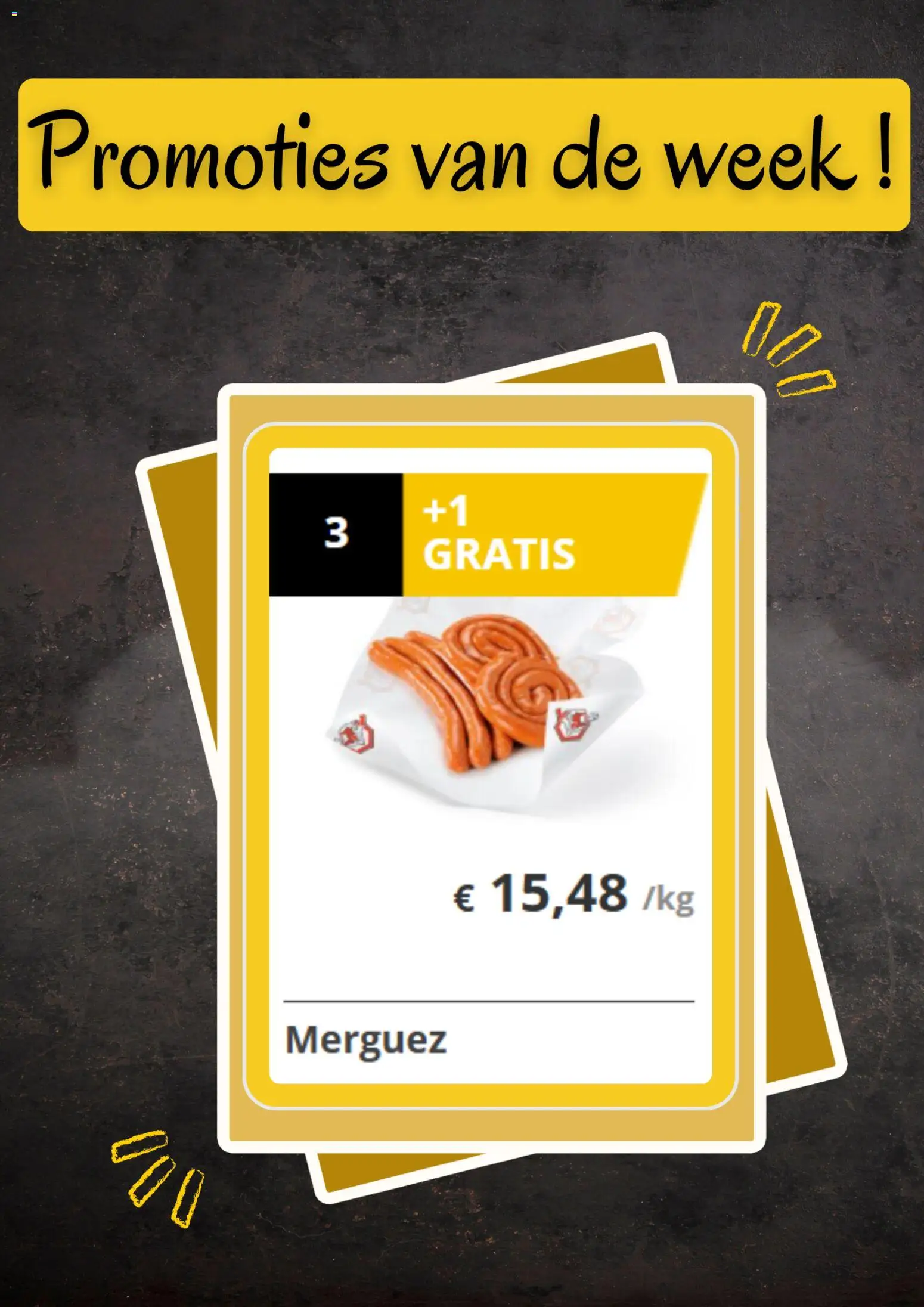 {H1} | Pagina: 3 | Producten: Merguez
