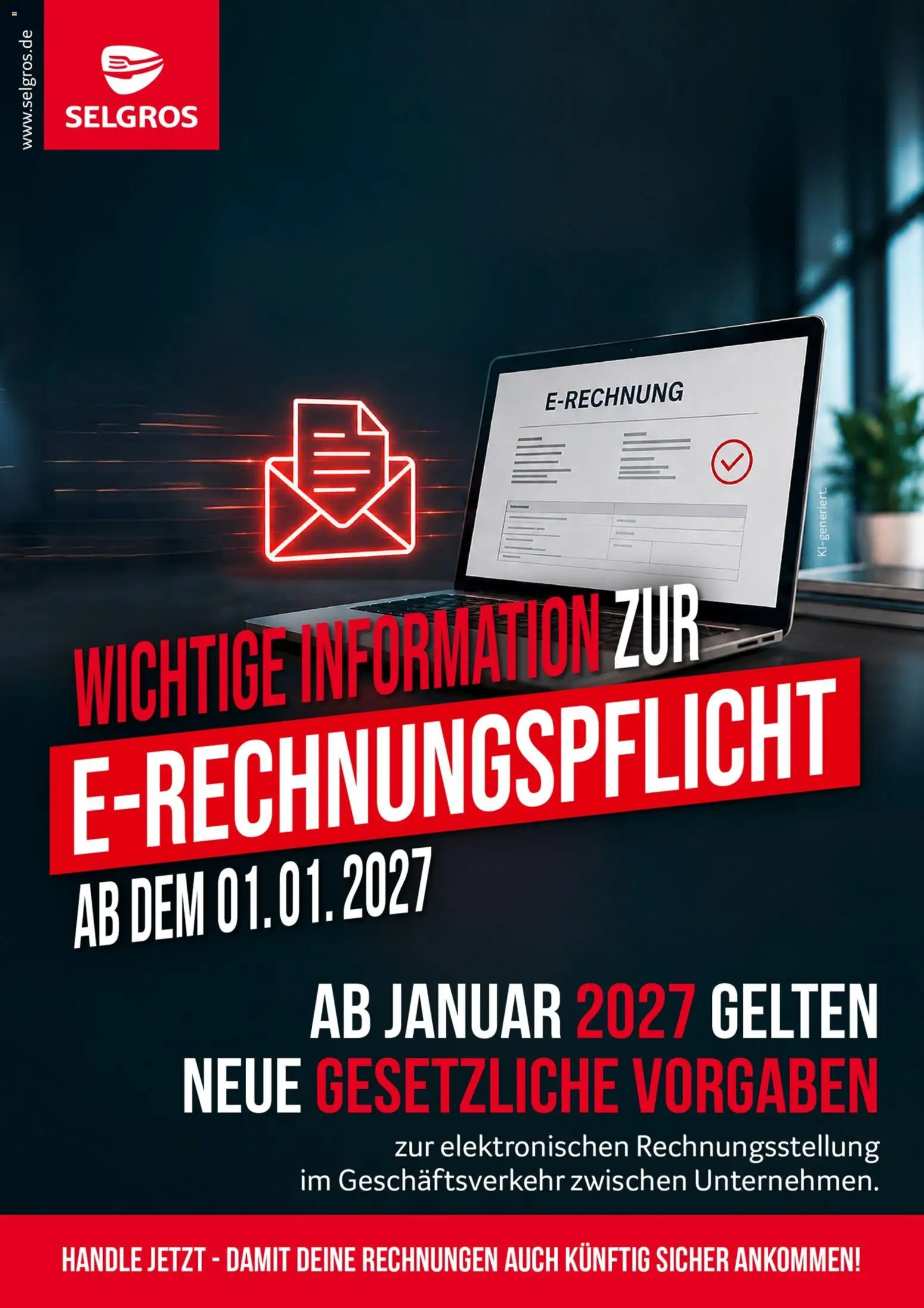 Selgros E-Rechnungen – gültig ab 15.10.2026 | Seite: 1