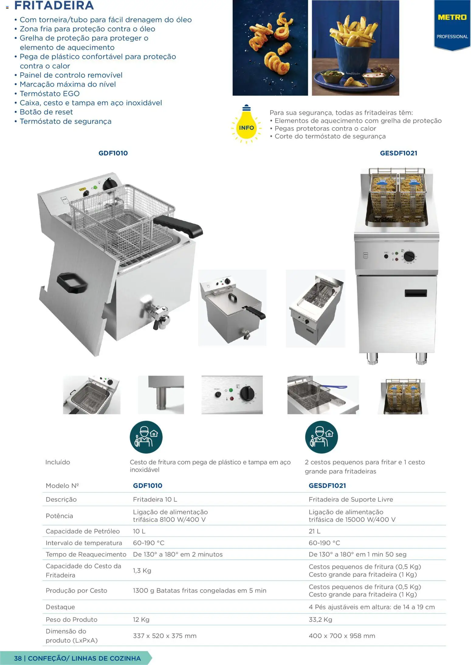 Makro Equipamento Profissional de Cozinha e Catering │ válido de 09.06.2026 | Página: 38 | Produtos: Óleo, Batatas fritas