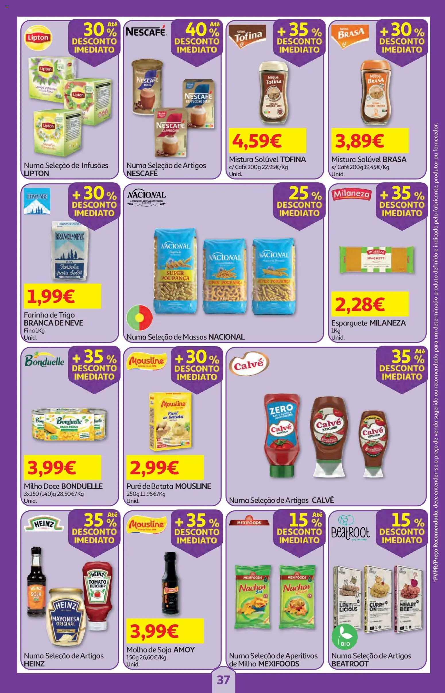 Auchan folheto │ válido de 18.06.2026 | Página: 37 | Produtos: Batata, Esparguete, Milaneza, Cereais
