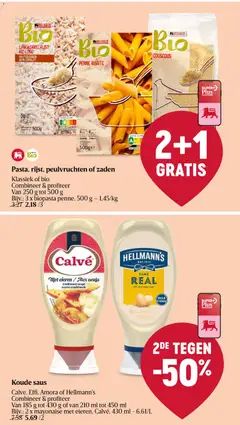 Delhaize folder week 32 - Voorbeeld van een folder van Delhaize, geldig van 06/08/2026 | Pagina: 13 | Producten: Pasta, Saus, Keksajt, Eieren