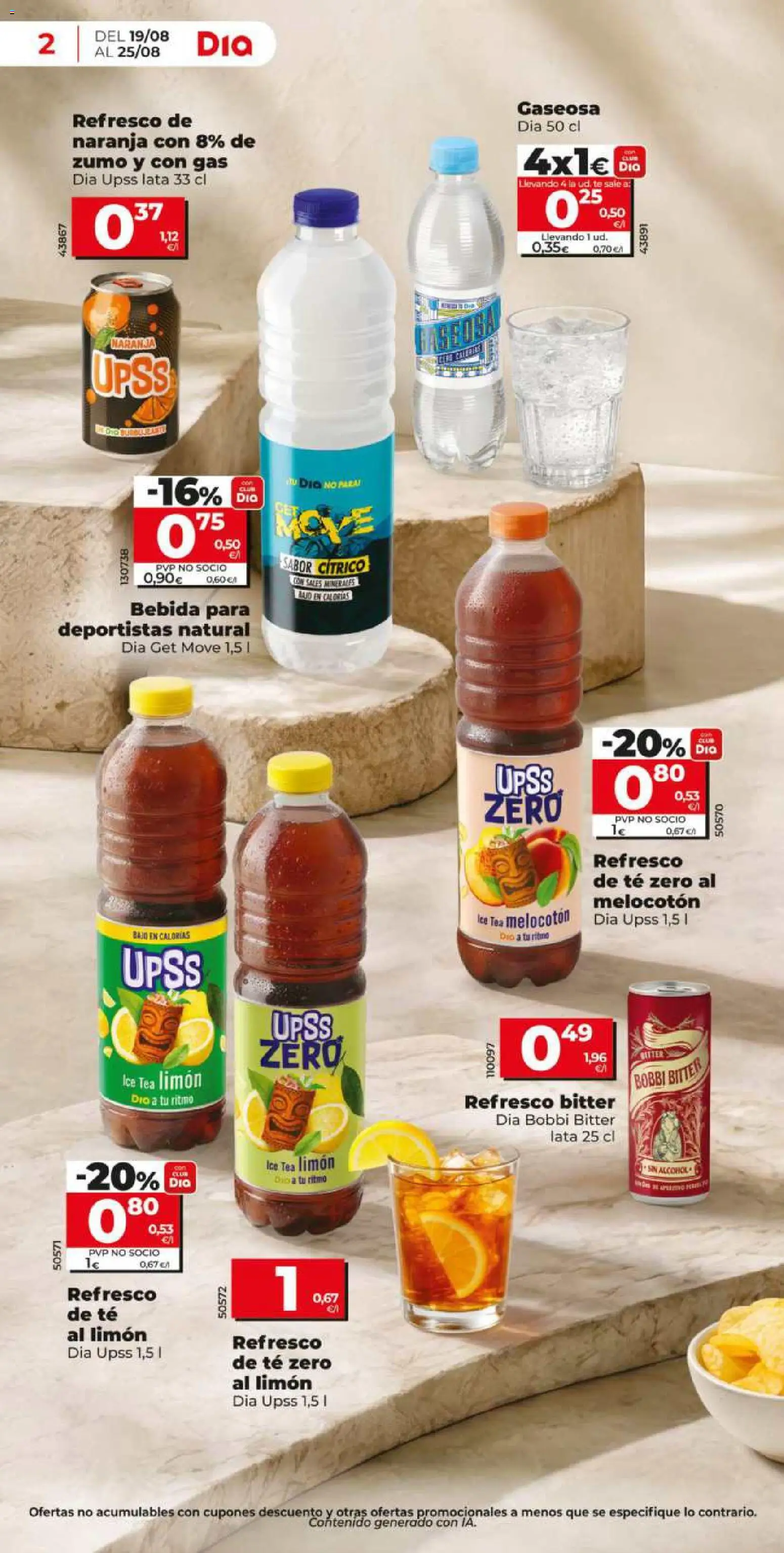 Dia - folleto Market │ válido desde el 19/08/2026 | Página: 2 | Productos: Limón, Té, Alcohol, Gaseosa