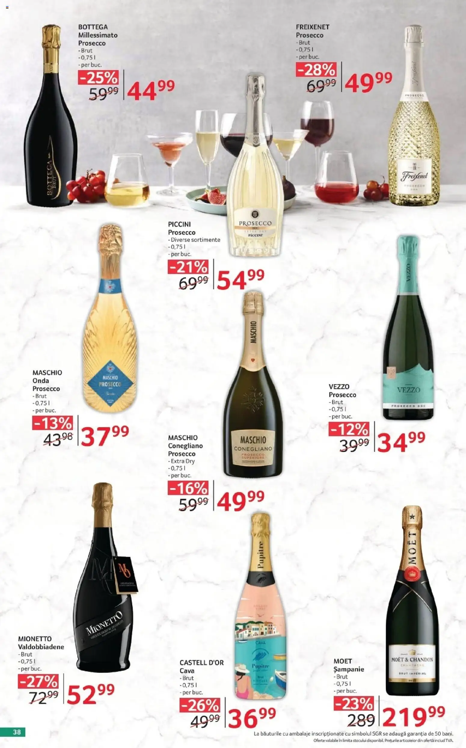 Noul catalog Selgros – valabil de la 02.10.2026 | Pagină: 38 | Produse: Prosecco