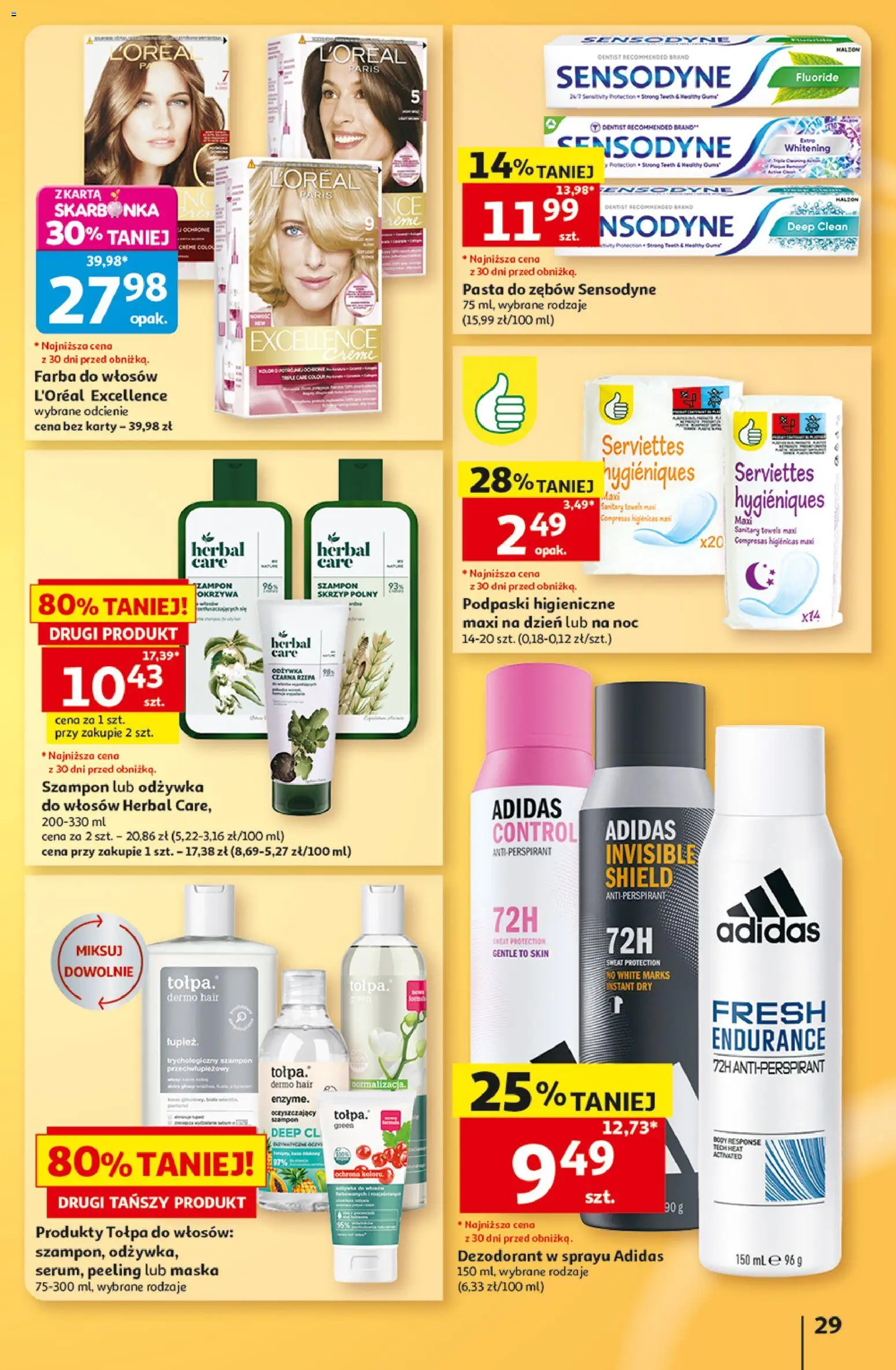 Auchan gazetka - Hipermarket od 15.10.2026 | Strona: 29 | Produkty: Pasta, Body, Maska, Pasta do zębów