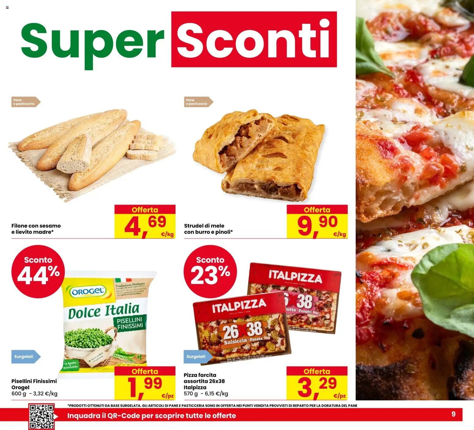 Volantino Eurospar del 29/10/2026 | Pagina: 9 | Prodotti: Pane, Mele, Patate, Sesamo