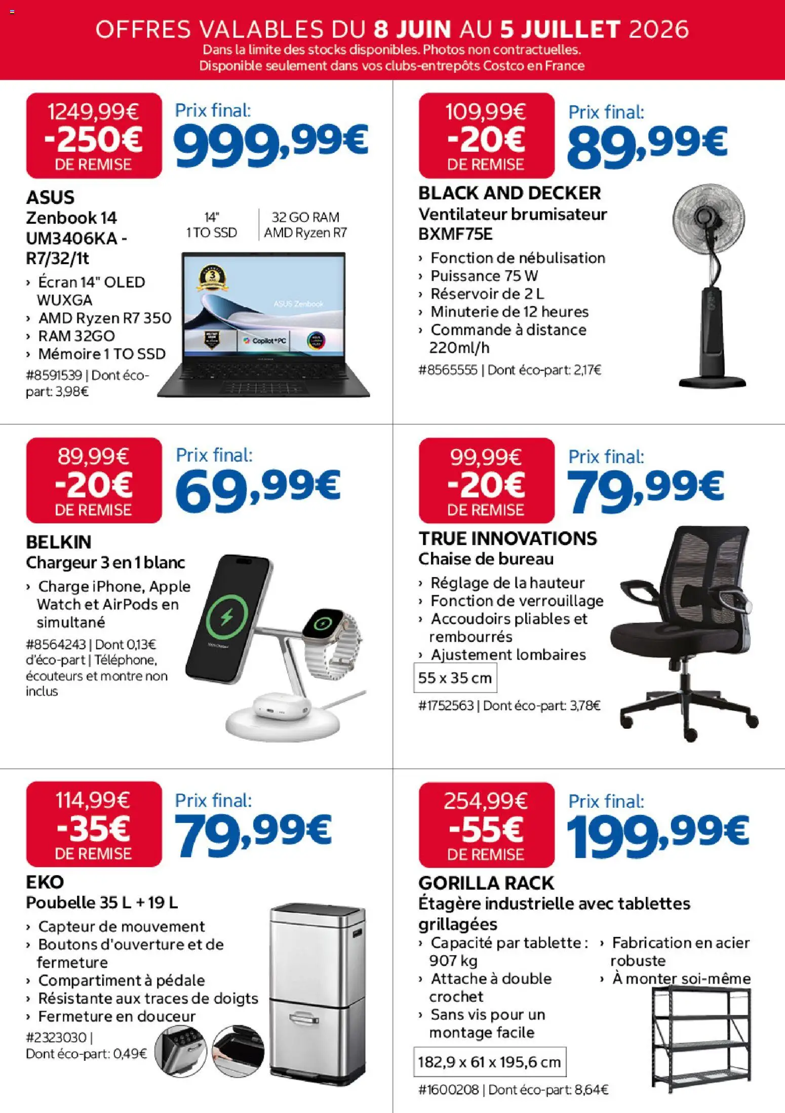 {H1} | Page: 3 | Produits: Montre, Écouteurs, Ventilateur, Étagère