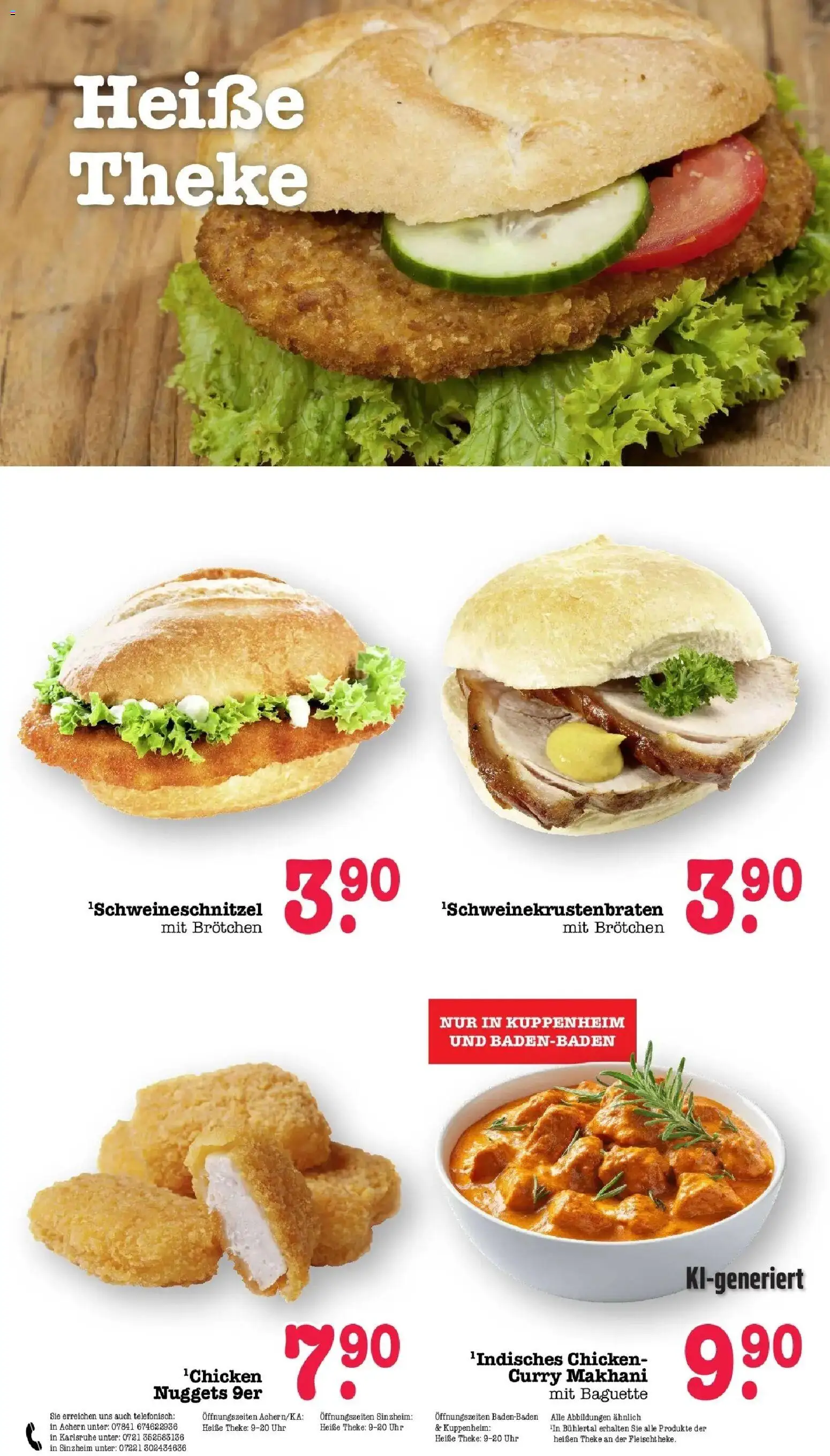 Edeka Prospekt Bühlertal (ab 10.08.2026) » Angebote Online | Seite: 17 | Produkte: Theke, Baguette, Uhr