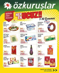 01 Temmuz 2026 tarihinden itibaren geçerli olan Özkuruşlar kataloğu önizlemesi