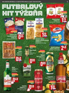 COOP Jednota leták platný od 25.06.2026 | Strana: 15 | Produkty: Pilsner Urquell, Radegast, Kukurica, Pistácie
