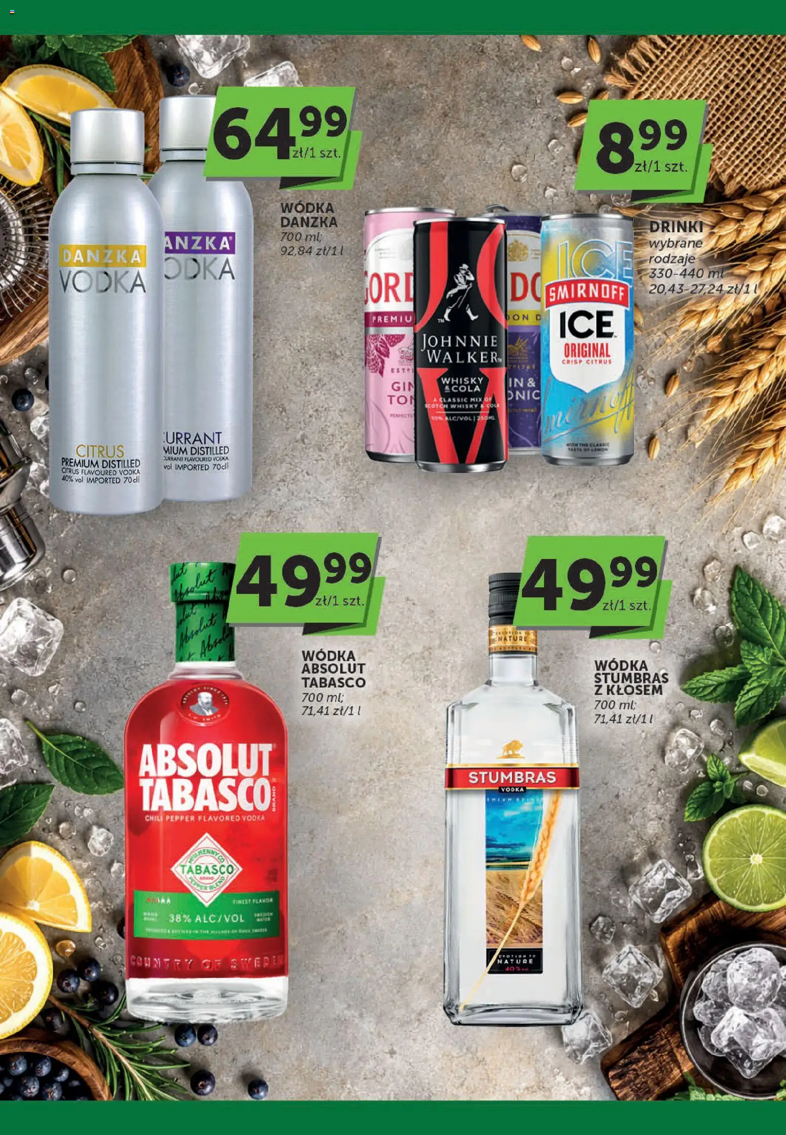 Euro Sklep gazetka - Katalog alkoholowy od 01.10.2026 | Strona: 6 | Produkty: Wódka Absolut, Vodka, Wódka, Whisky