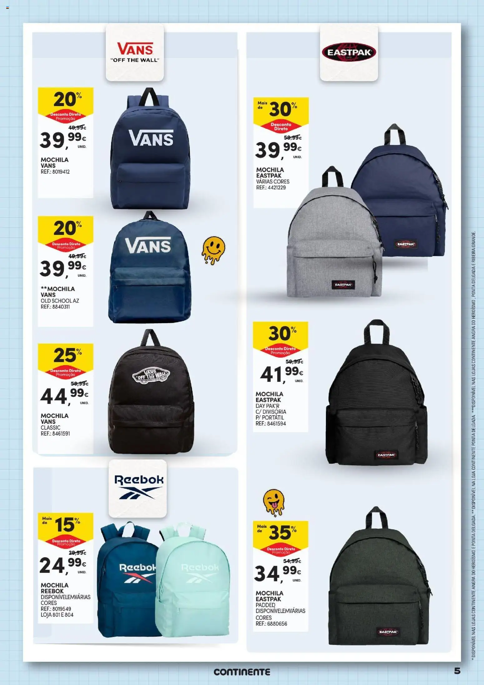 Continente - Açores Regresso às Aulas │ válido de 25/08/2026 | Página: 5 | Produtos: Mochila