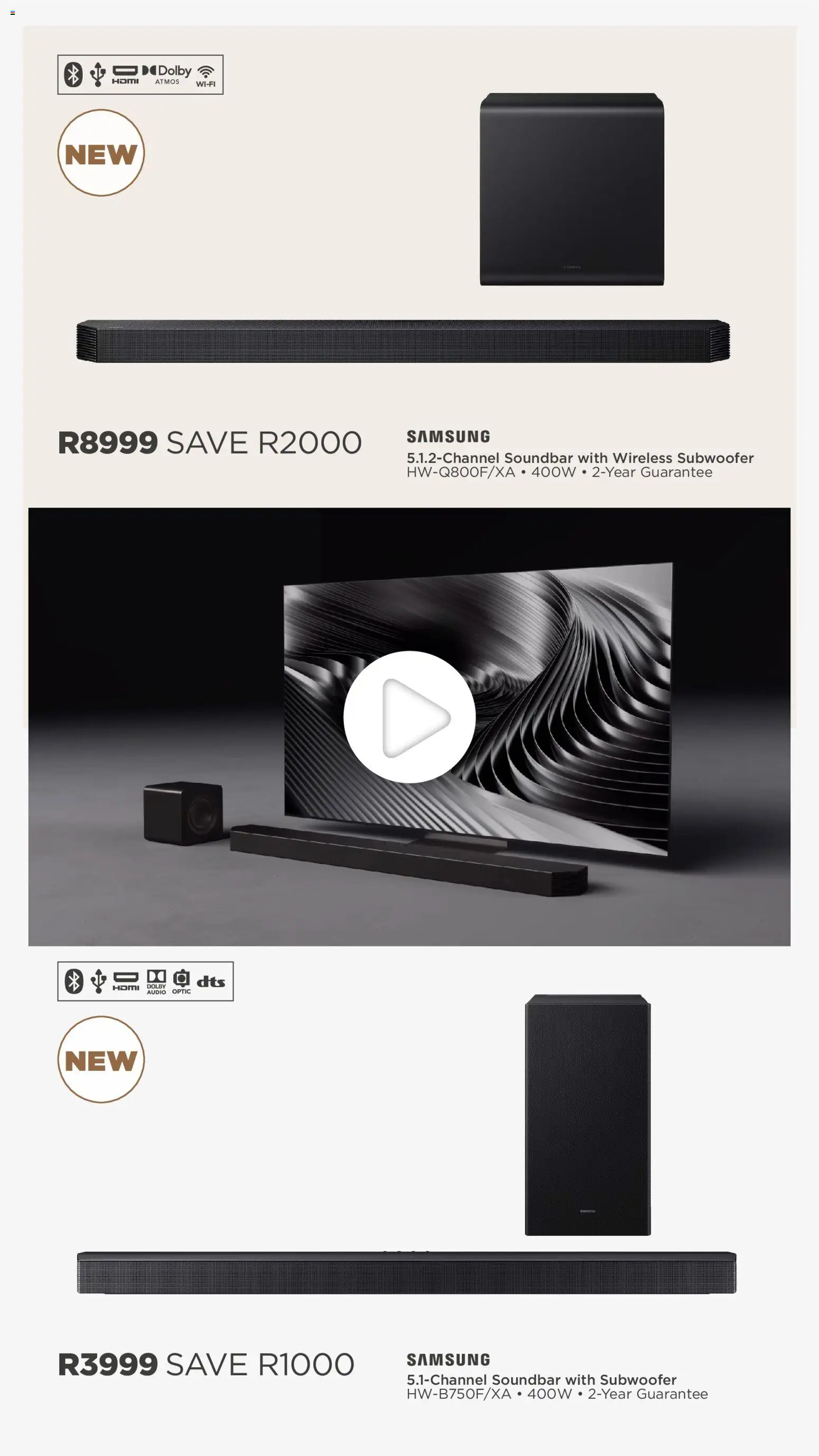 New House and Home catalogue – valid from 20/07/2026 | Page: 32 | Products: Audio, Soundbar, Subwoofer