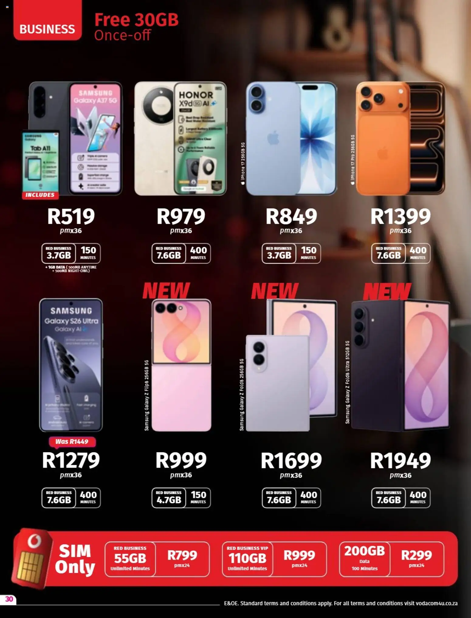 New Vodacom catalogue – valid from 07/08/2026 | Page: 30 | Products: Data