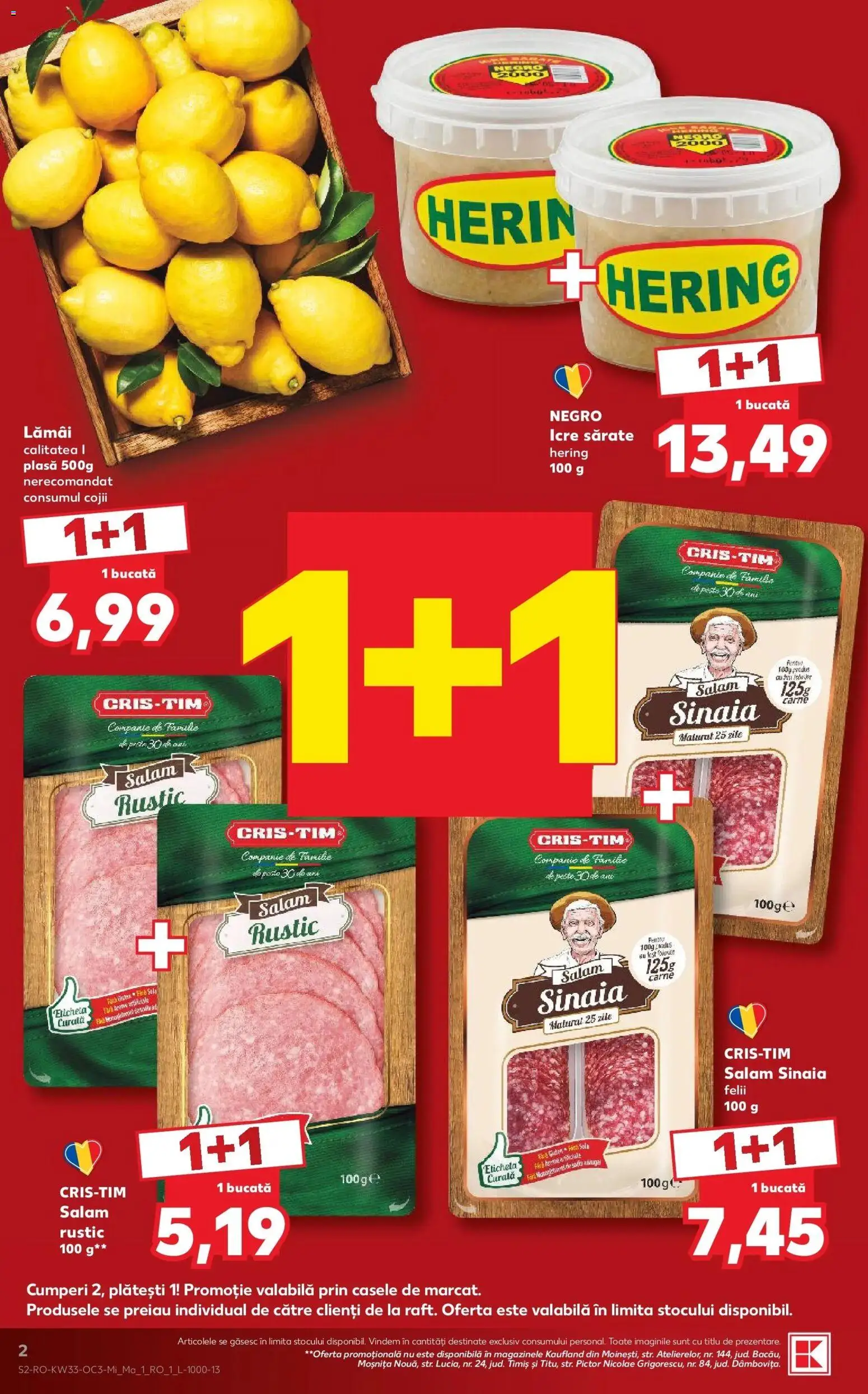 Kaufland Domnesti 12.08.2026 - Revista si Oferta | Pagină: 2 | Produse: Lamai, Salam, Pește