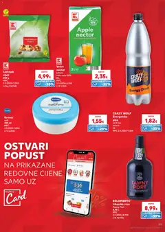 Voćni nektar jabuka, udio voća 50% - Pregled kataloga iz trgovine Kaufland, vrijedi od 24.06.2026 | Stranica: 29 | Proizvodi: Vino, Krema, Lješnjak, Jabuka