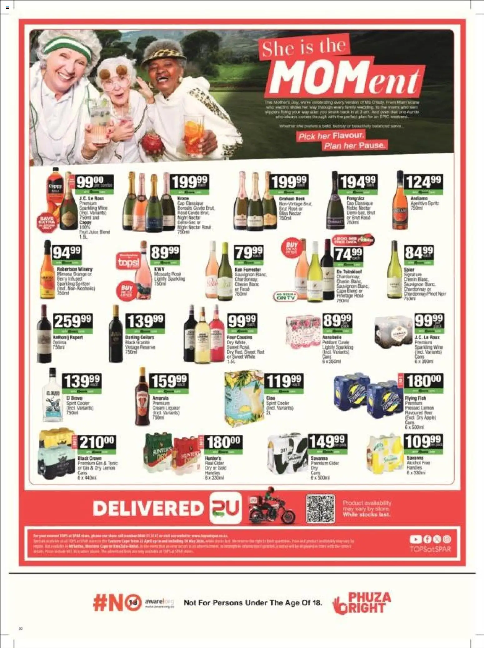 New Superspar catalogue – valid from 22.04.2026 | Page: 20 | Products: Cap, Tonic, Juice, Fish
