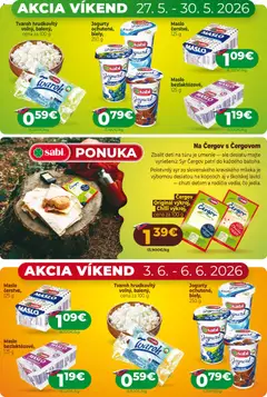 Milk Agro leták platný od 27.05.2026 | Strana: 3 | Produkty: Maslo, Syr, Jogurt, Tvaroh
