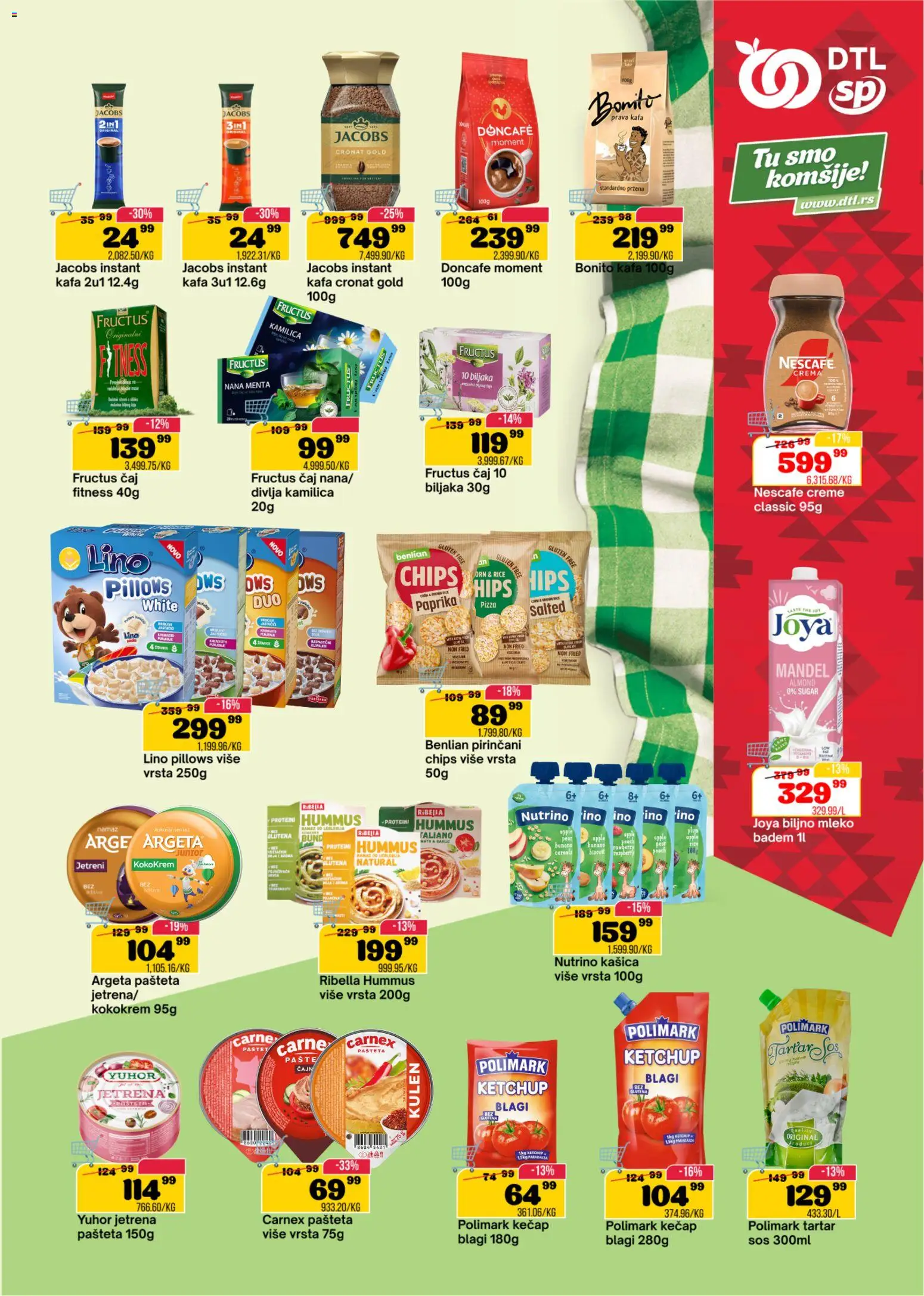 Senta Promet katalog - važi od 29.07.2026 | Strana: 5 | Proizvode: Doncafe, Biljno mleko, Nescafé, Čaj