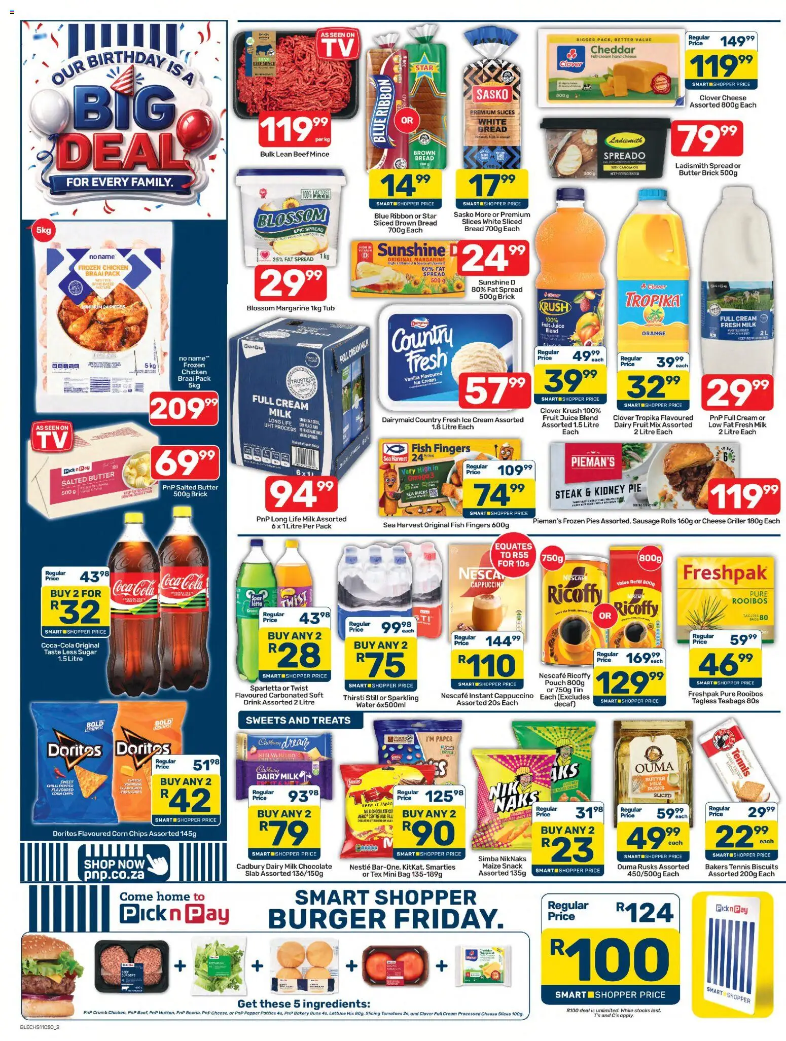 New Pick n Pay catalogue – valid from 07/07/2026 | Page: 2 | Products: Bakery, Butter, Bread, Lettuce