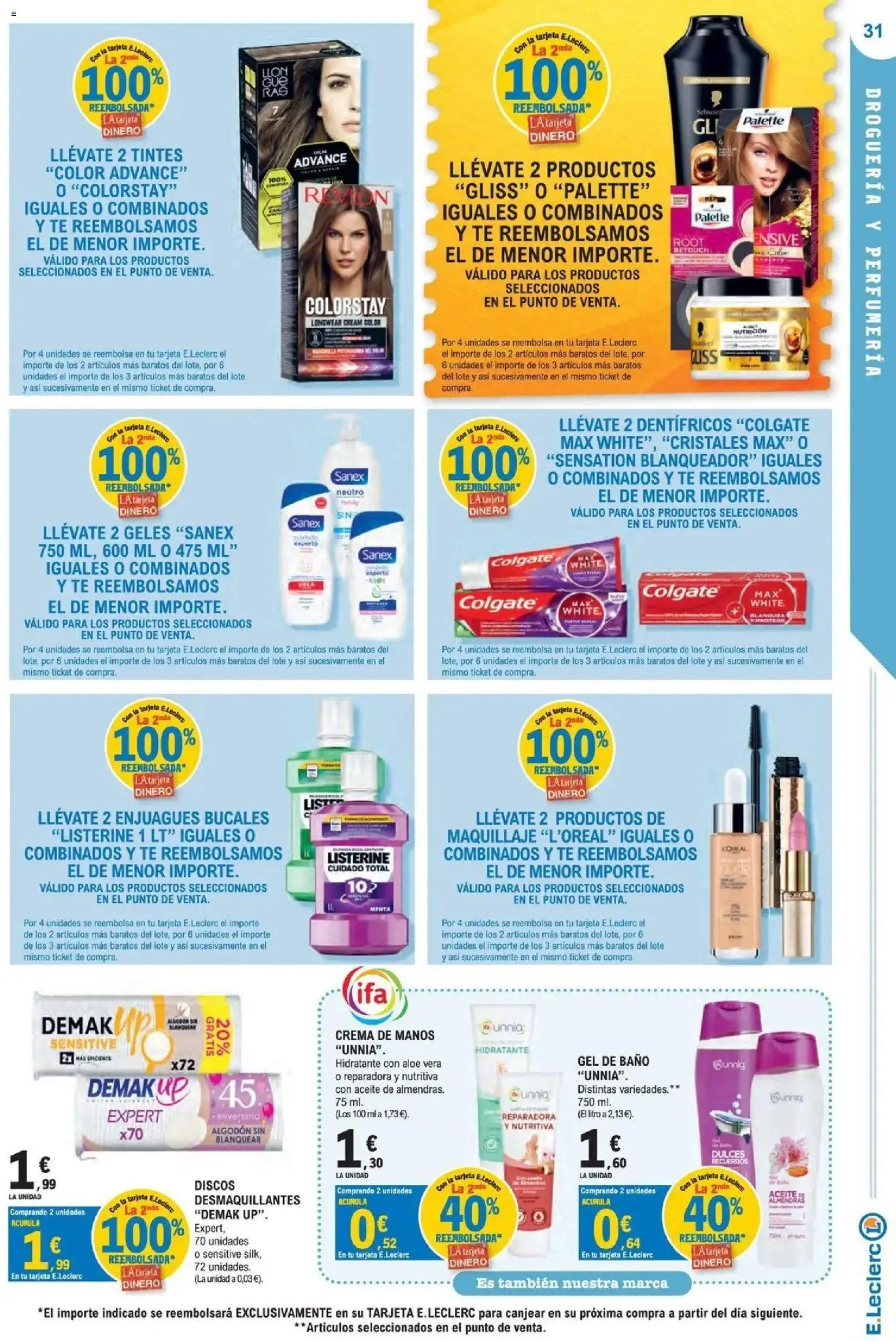 E.Leclerc Megames 1 │ válido desde el 23/09/2026 | Página: 31 | Productos: Crema de manos, Crema, Dulces, Aloe Vera