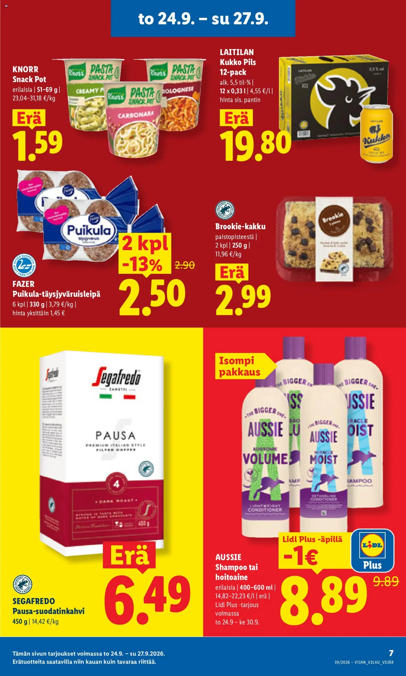 Lidl tarjoukset – voimassa 24/09/2026 alkaen | Sivu: 7