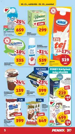 DELMA SANDWICH MARGARIN, Margarín 450 g - amely érvényes a következő dátumtól: 21.05.2026 | Oldal: 5