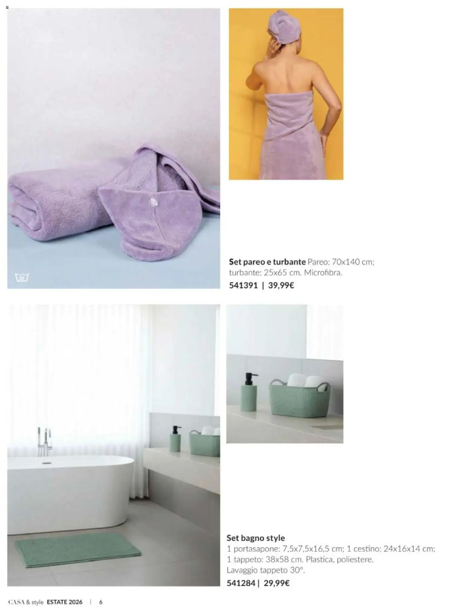 Volantino Avon del 01/07/2026 | Pagina: 6 | Prodotti: Bagno, Cestino, Tappeto