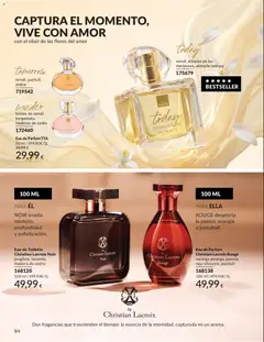 Vista previa Eau de Toilette Christian Lacroix Noir, NOIR irradia misterio, profundidad y sofisticación. jengibre, lavanda, madera de cedro válido desde el 01/06/2026 | Página: 84