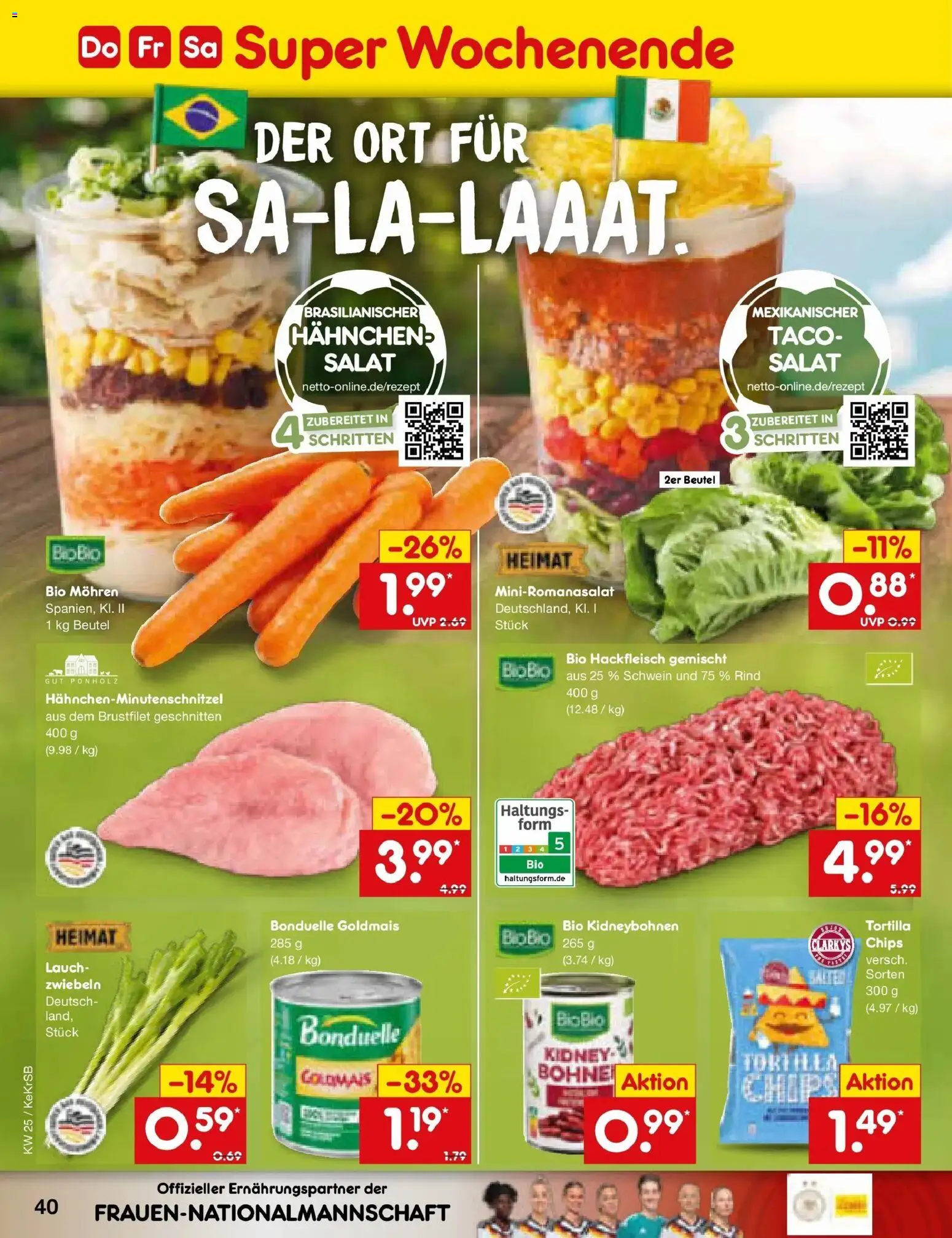 Netto Marken-Discount Prospekt Jüchen – gültig ab 15.06.2026 | Seite: 52 | Produkte: Hahnchen, Mohren, Zwiebeln, Chips