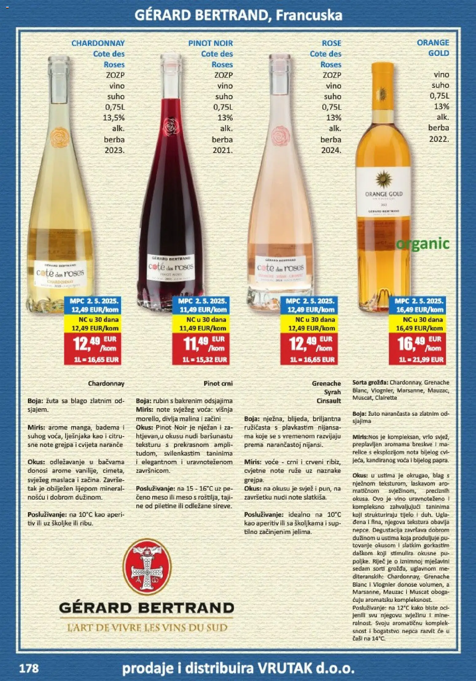 Vrutak katalog | vrijedi od 01.11.2025 | Stranica: 178 | Proizvodi: Aperitiv, Miris, Vino, Naranče