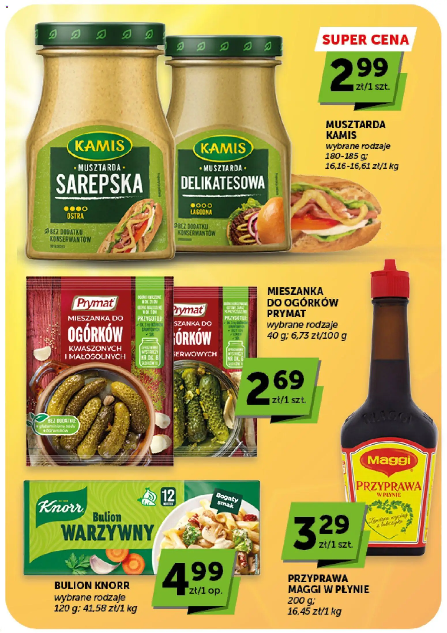 Groszek gazetka od 30.07.2026 | Strona: 20 | Produkty: Maggi, Musztarda, Bulion warzywny, Bulion