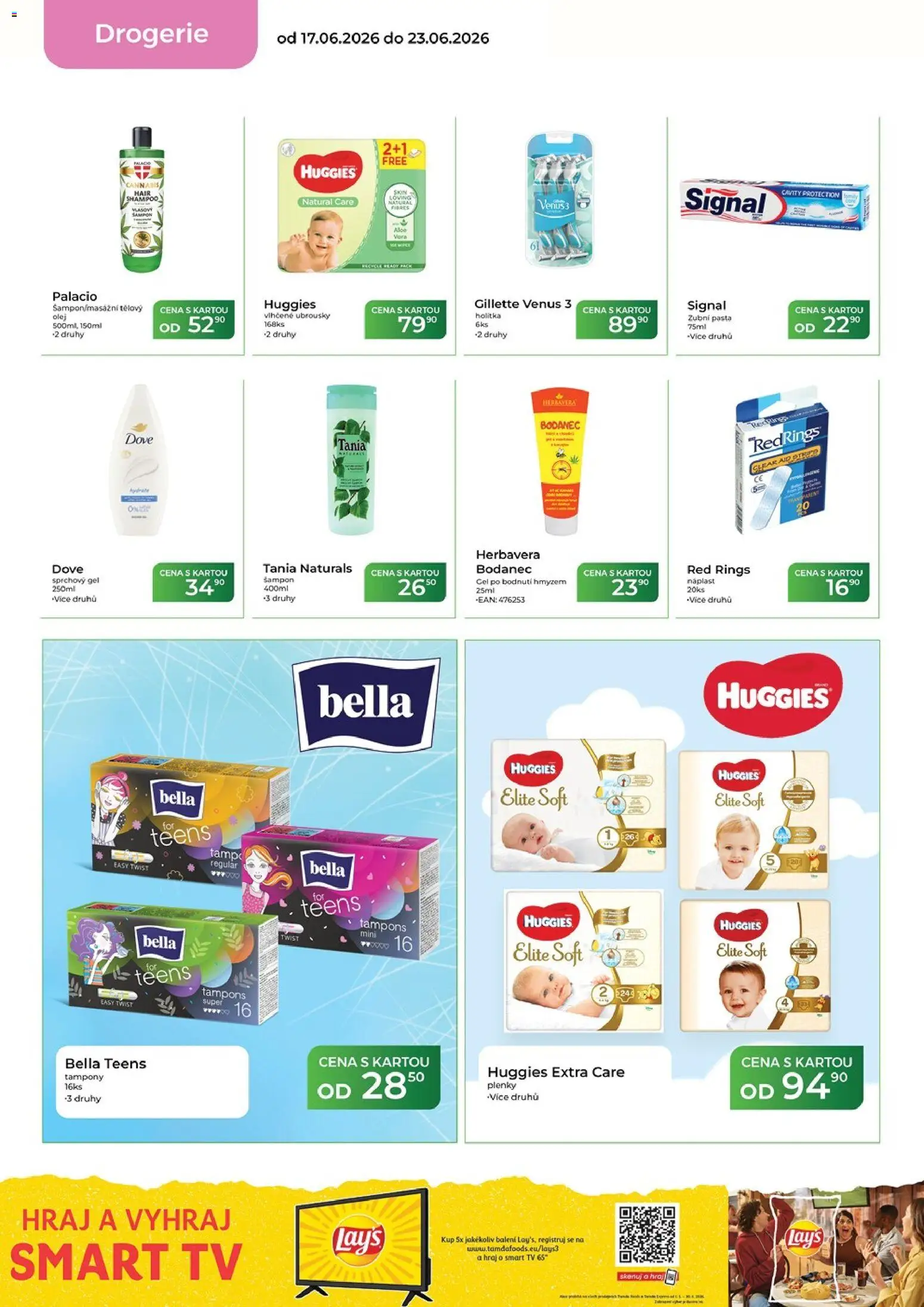 Tamda Foods leták od 17.06.2026 | Strana: 58 | Produkty: Vlhčené ubrousky, Sprchový gel, Náplast, Drogerie